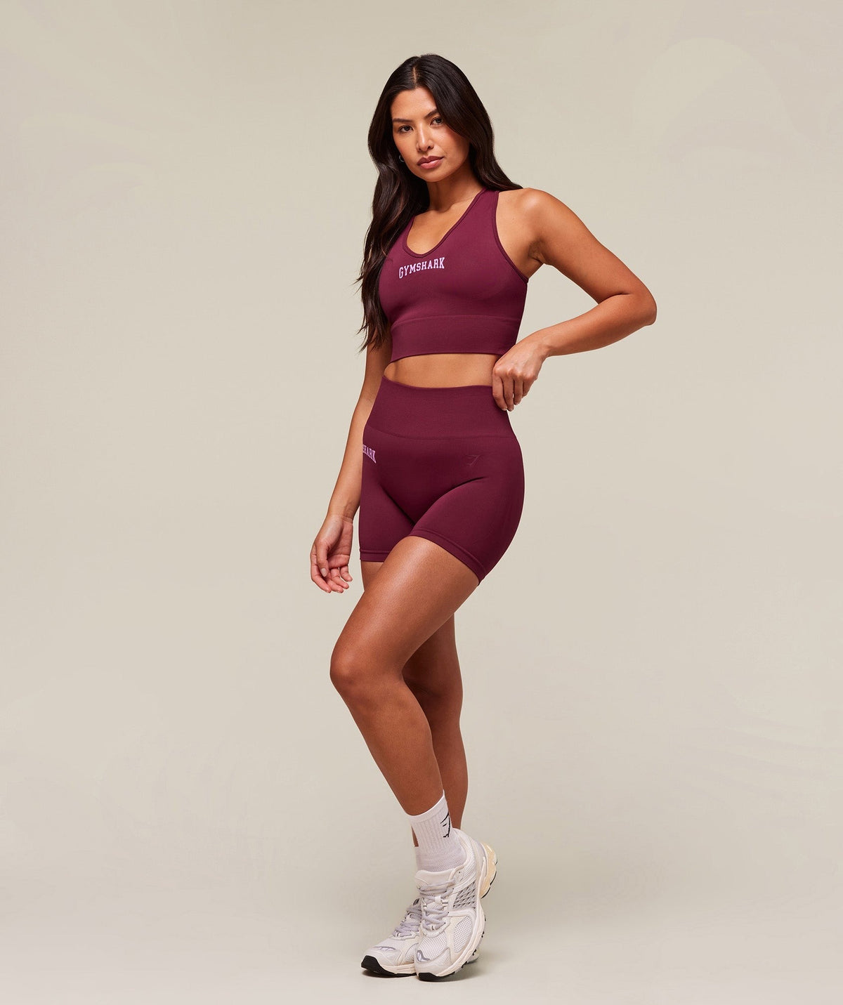 Gymshark Everyday Seamless Graphic Crop Tank - Strong Pink