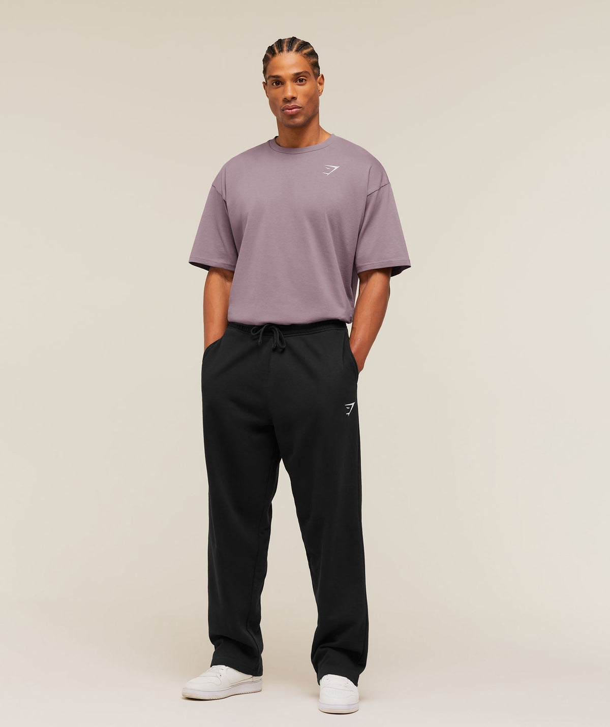 Gymshark Crest Oversized Tee - Dusk Purple