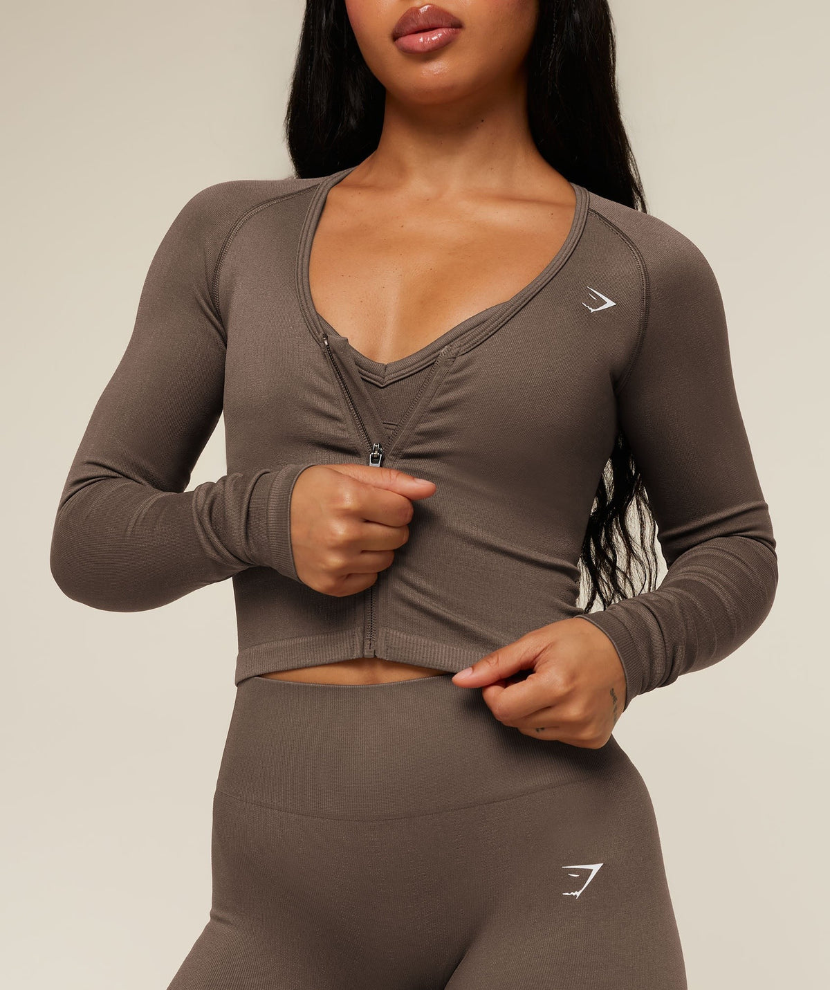 Gymshark Adapt Solid Jacket - Soft Brown