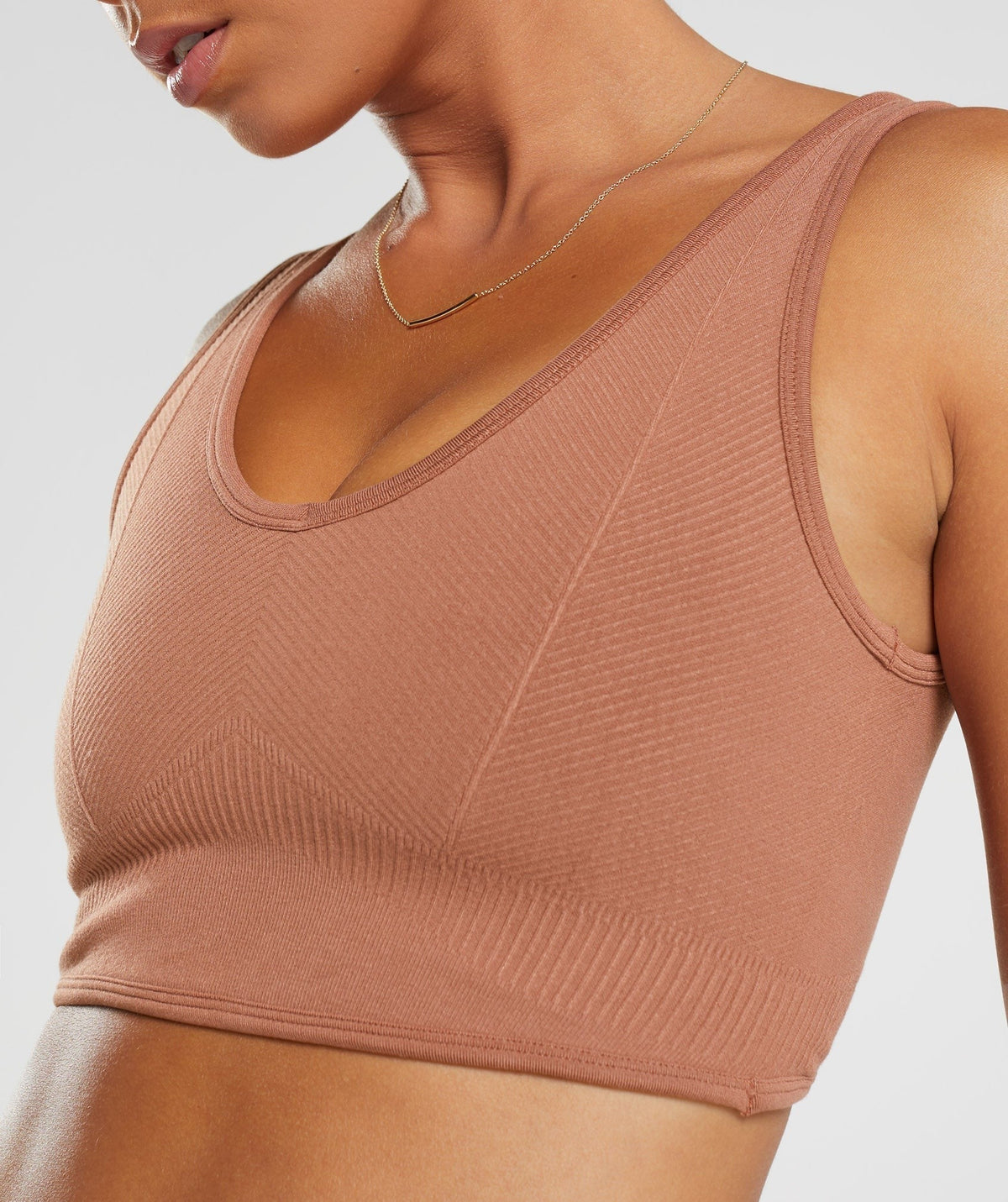 Gymshark Rest Day Seamless Bralette - Brown