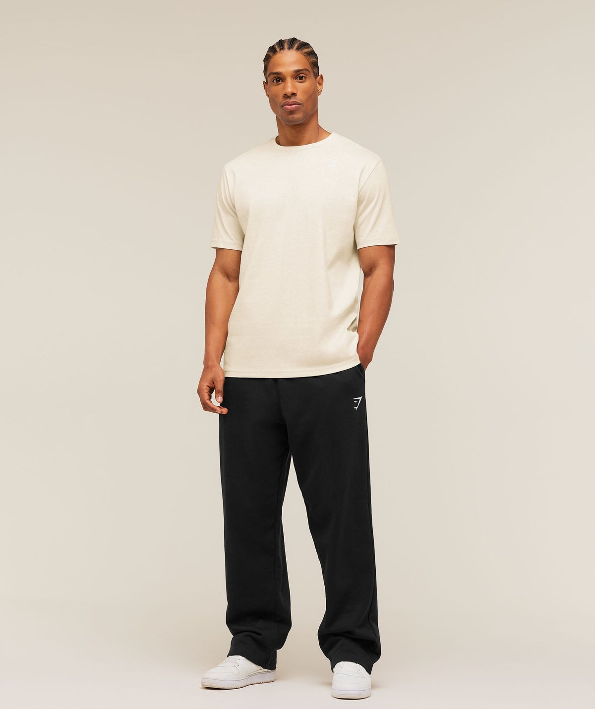 Gymshark Crest Tee - Bros Chalk Marl
