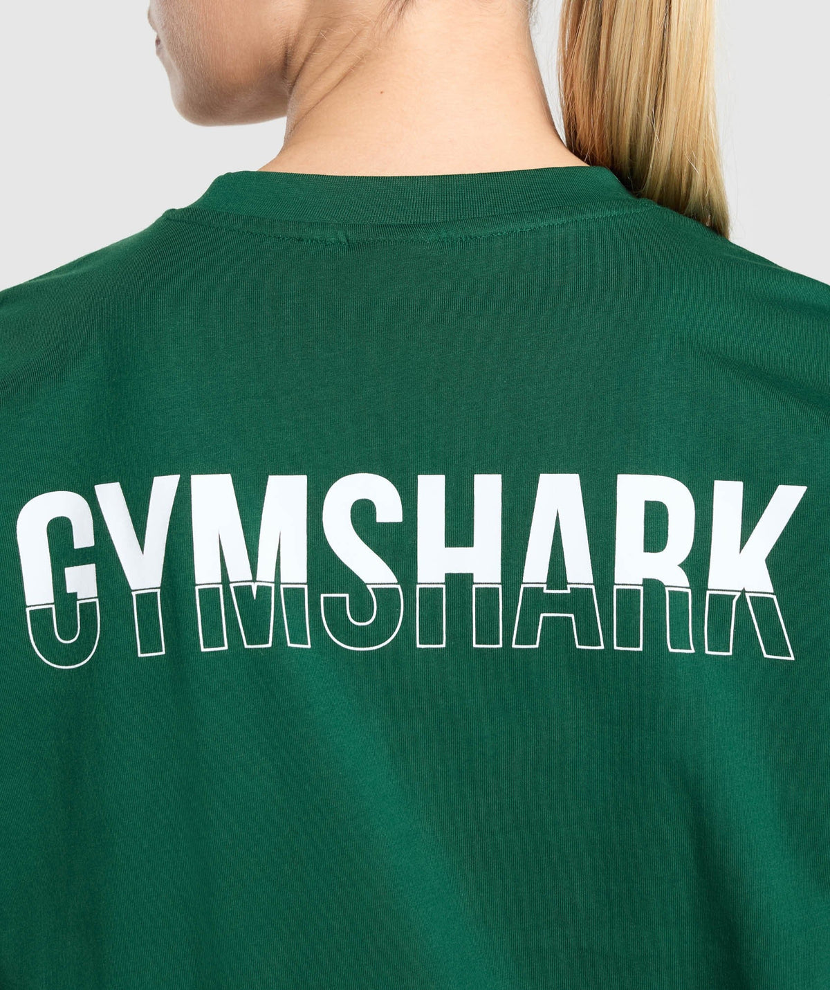 Gymshark Fraction Oversized Tee - Conditioning Green