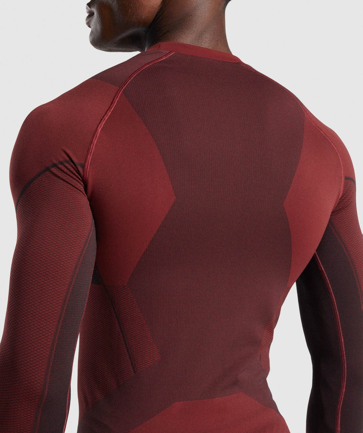 Gymshark Free Force Seamless Long Sleeve Tee - Burgundy