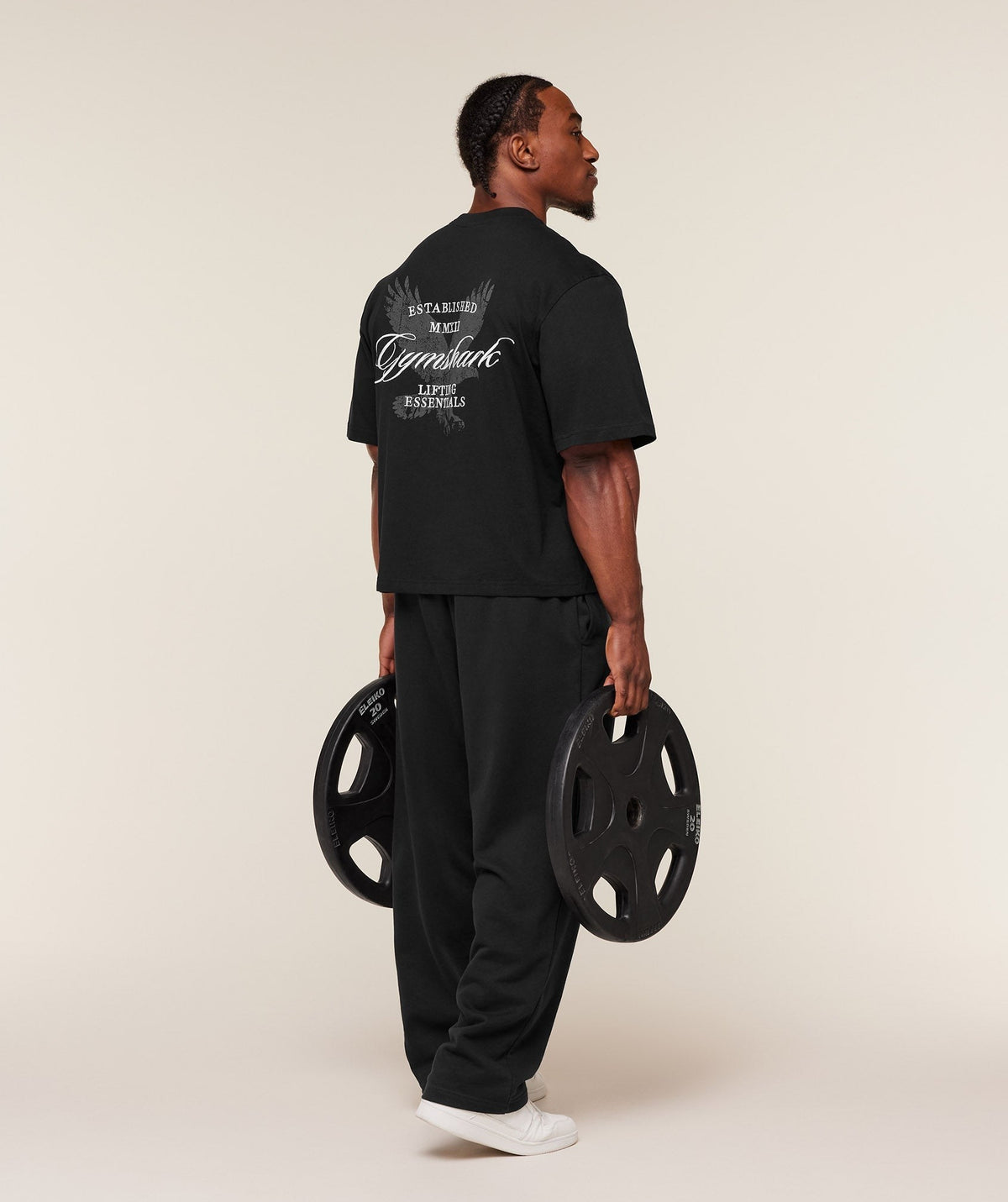 Gymshark Eagle Script Graphic Tee - Black