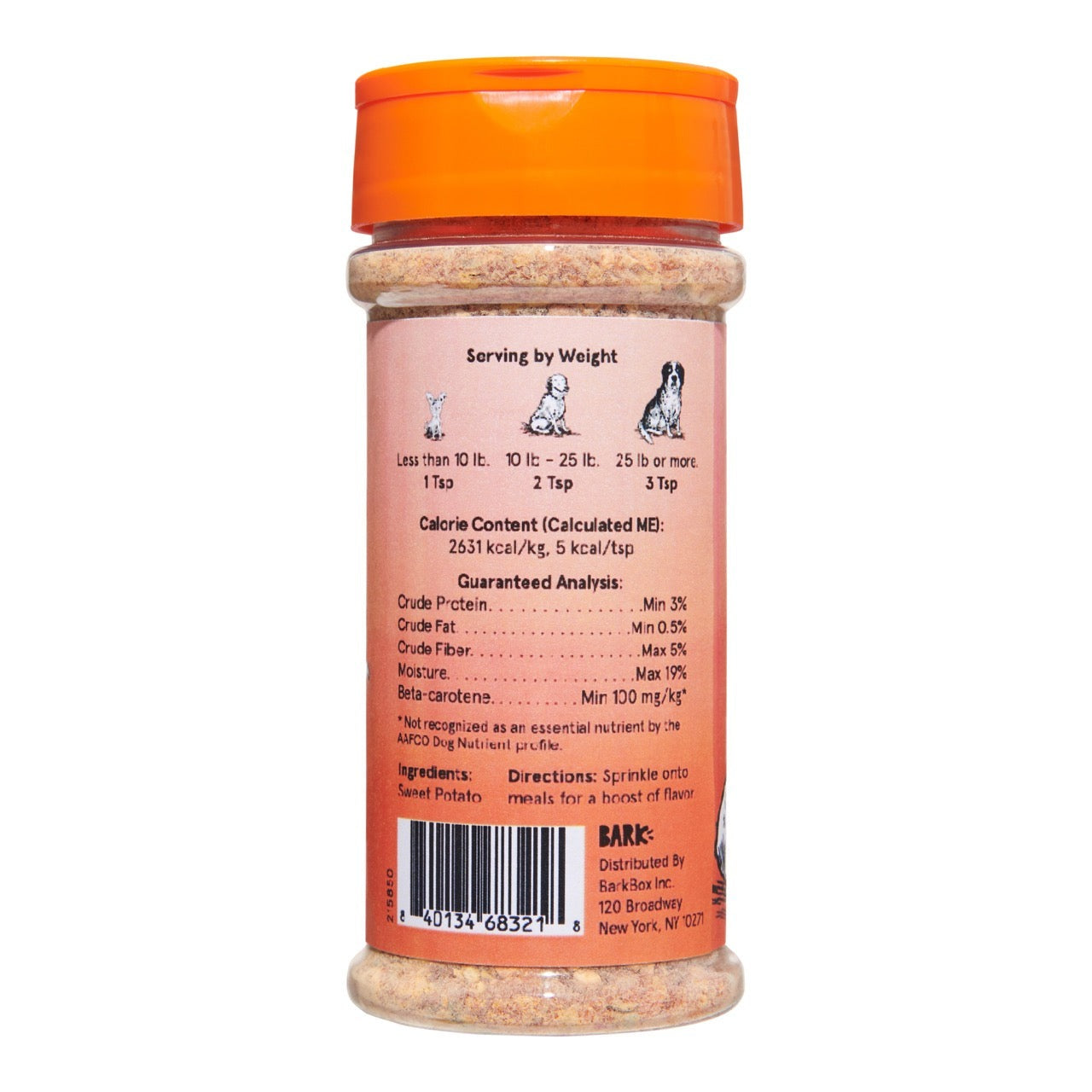 Pump Up the Yams Sweet Potato Dog Food Meal Topper, 5 oz