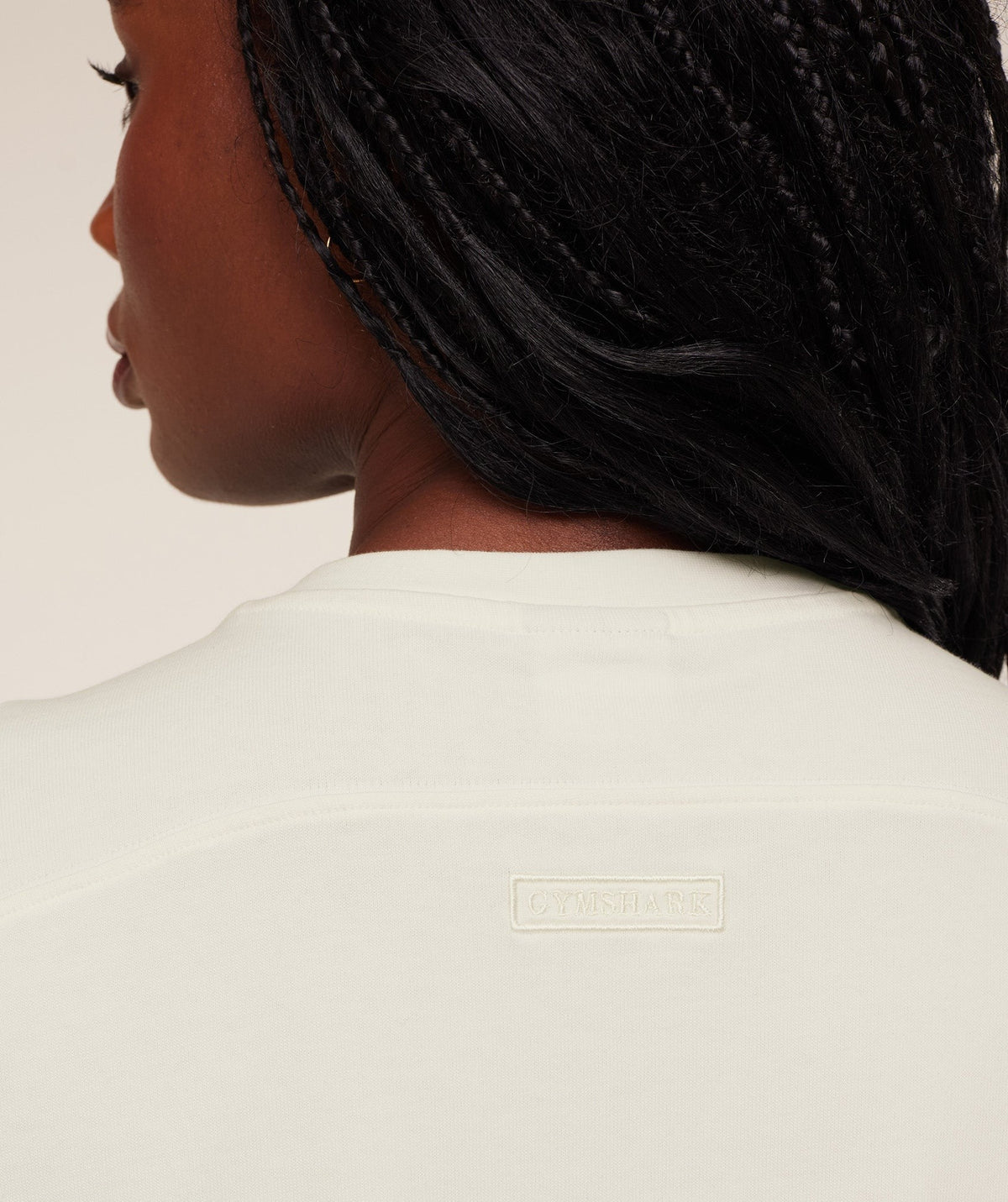 Gymshark Pump Cover Top - Soft White/Wash