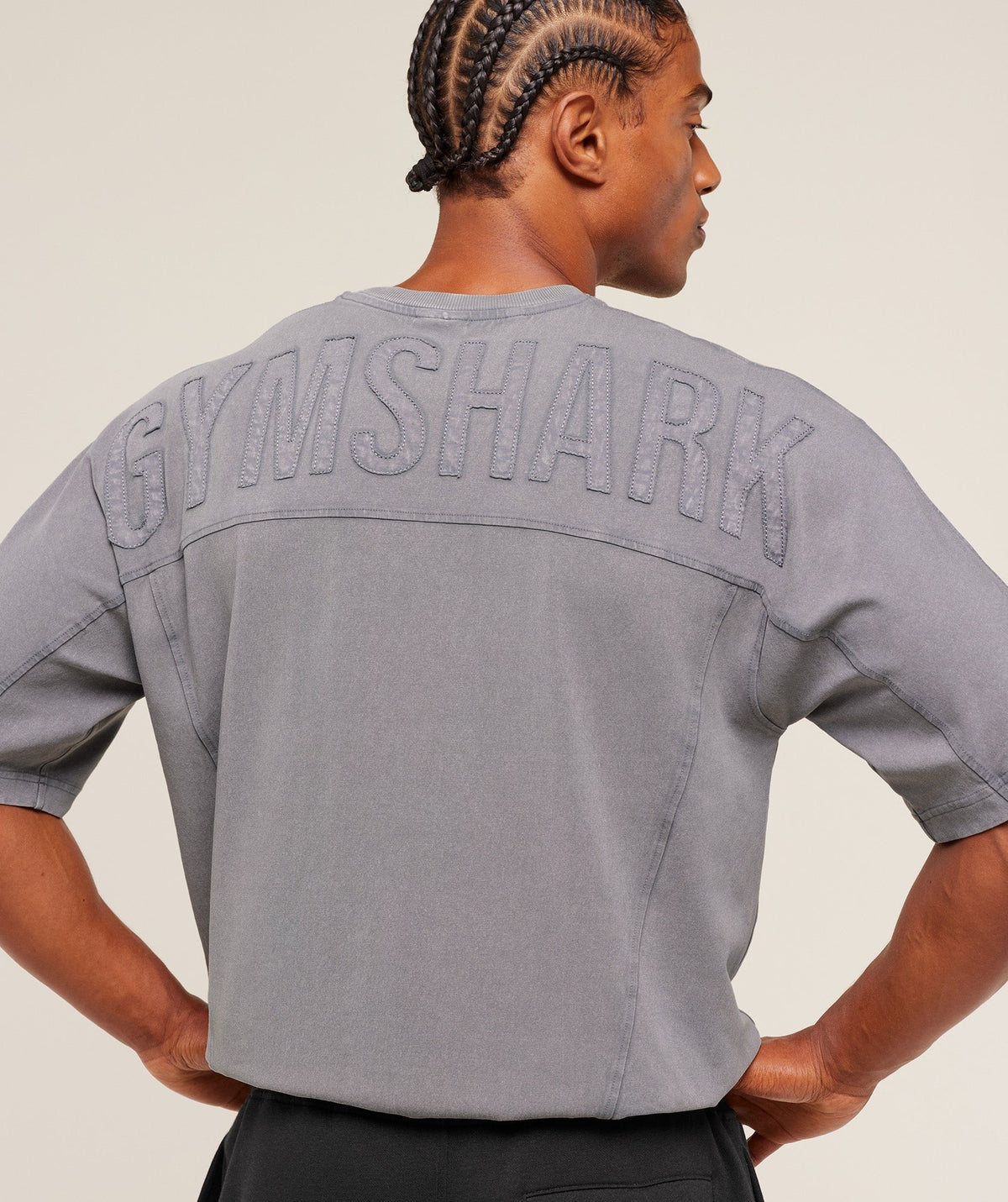 Gymshark Power Washed Tee - Medium Grey