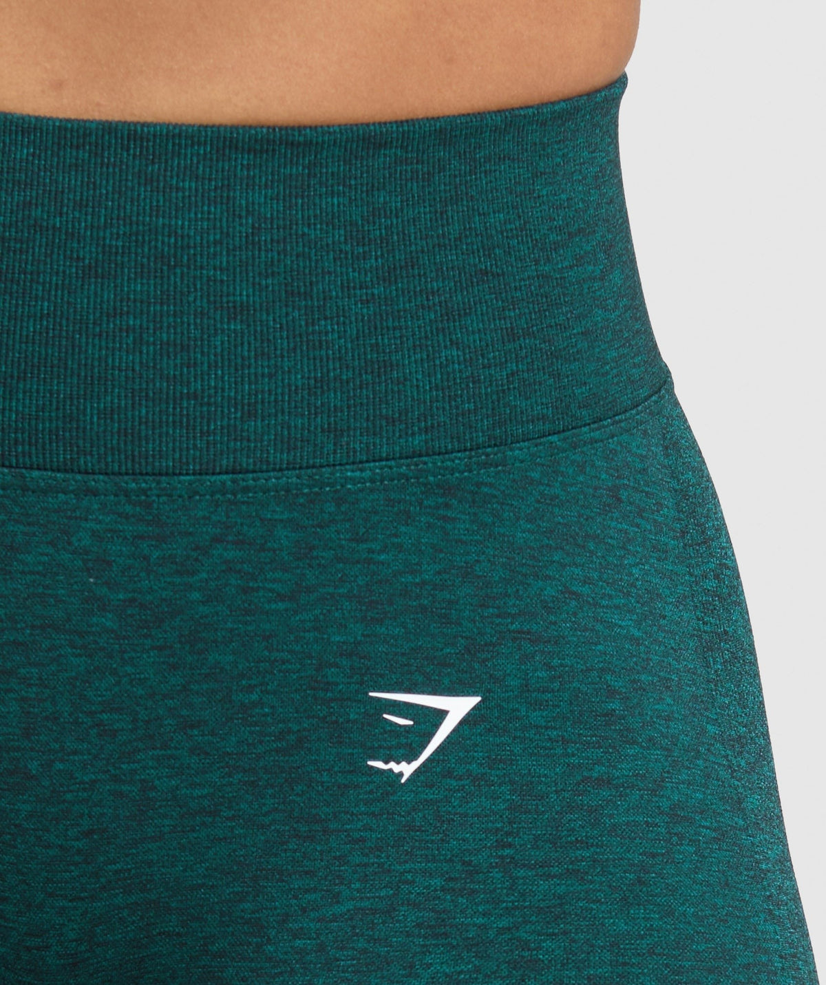 Gymshark Lift Seamless High-Rise Shorts - Functional Teal/Black Marl