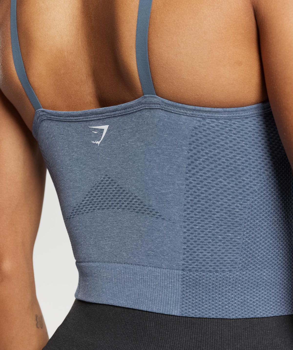 Gymshark Vital Midi Tank - Evening Blue/ Marl