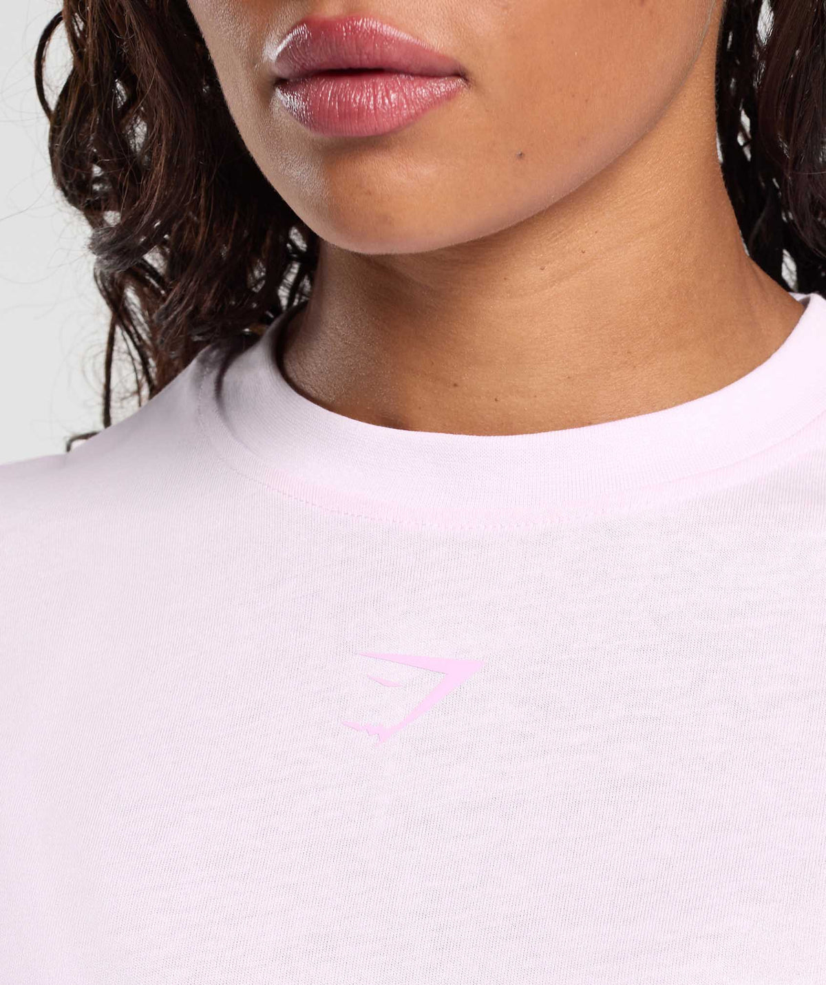 Gymshark Power Oversized Tee - Ice Pink
