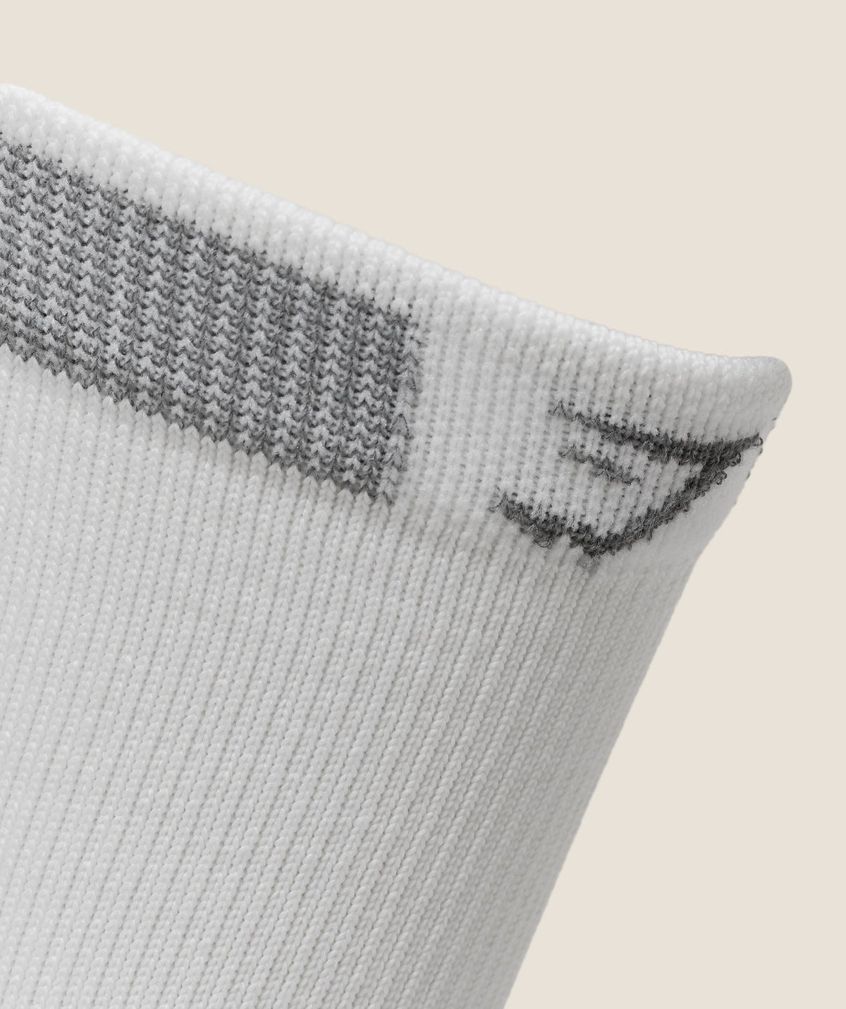 Gymshark Running Elite Crew Sock Single - White/Pace Green
