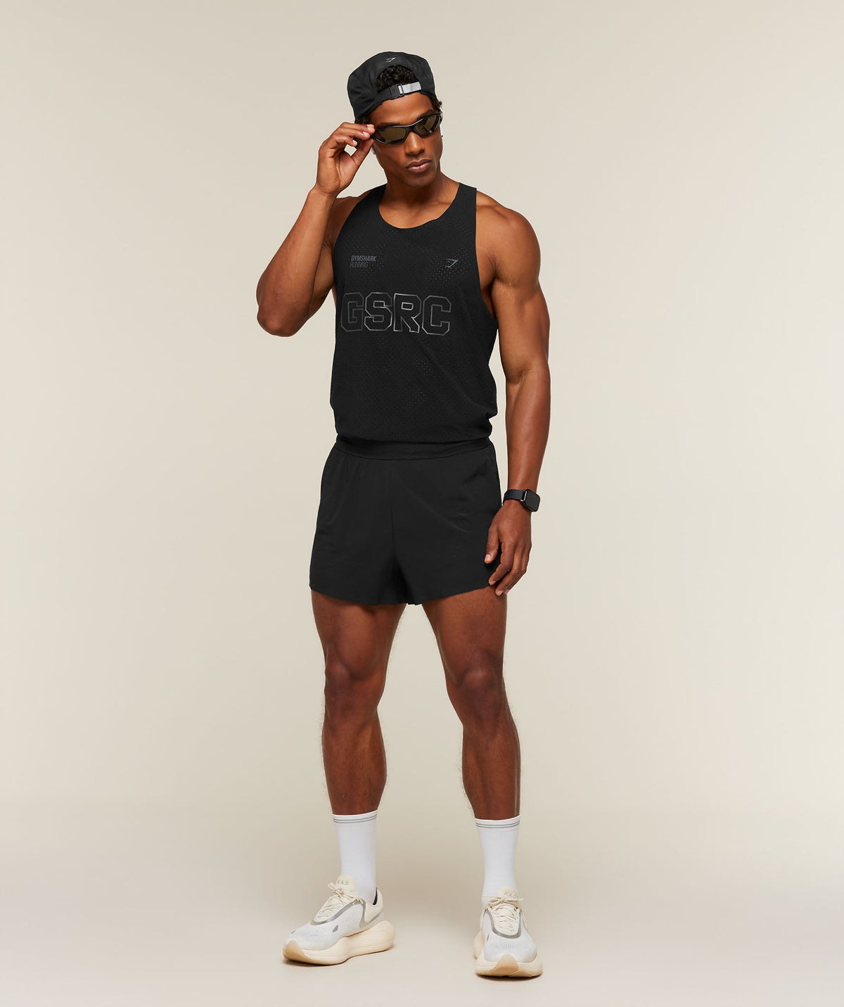 Gymshark Running Elite High Split Race Day Shorts - Black