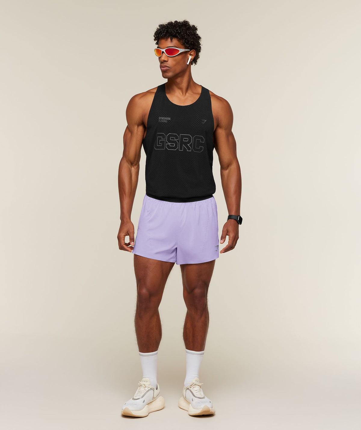 Gymshark Running Elite High Split Race Day Shorts - Pace Purple