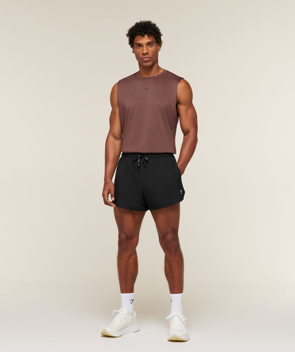 Gymshark Perforated Train 4" Shorts - Black