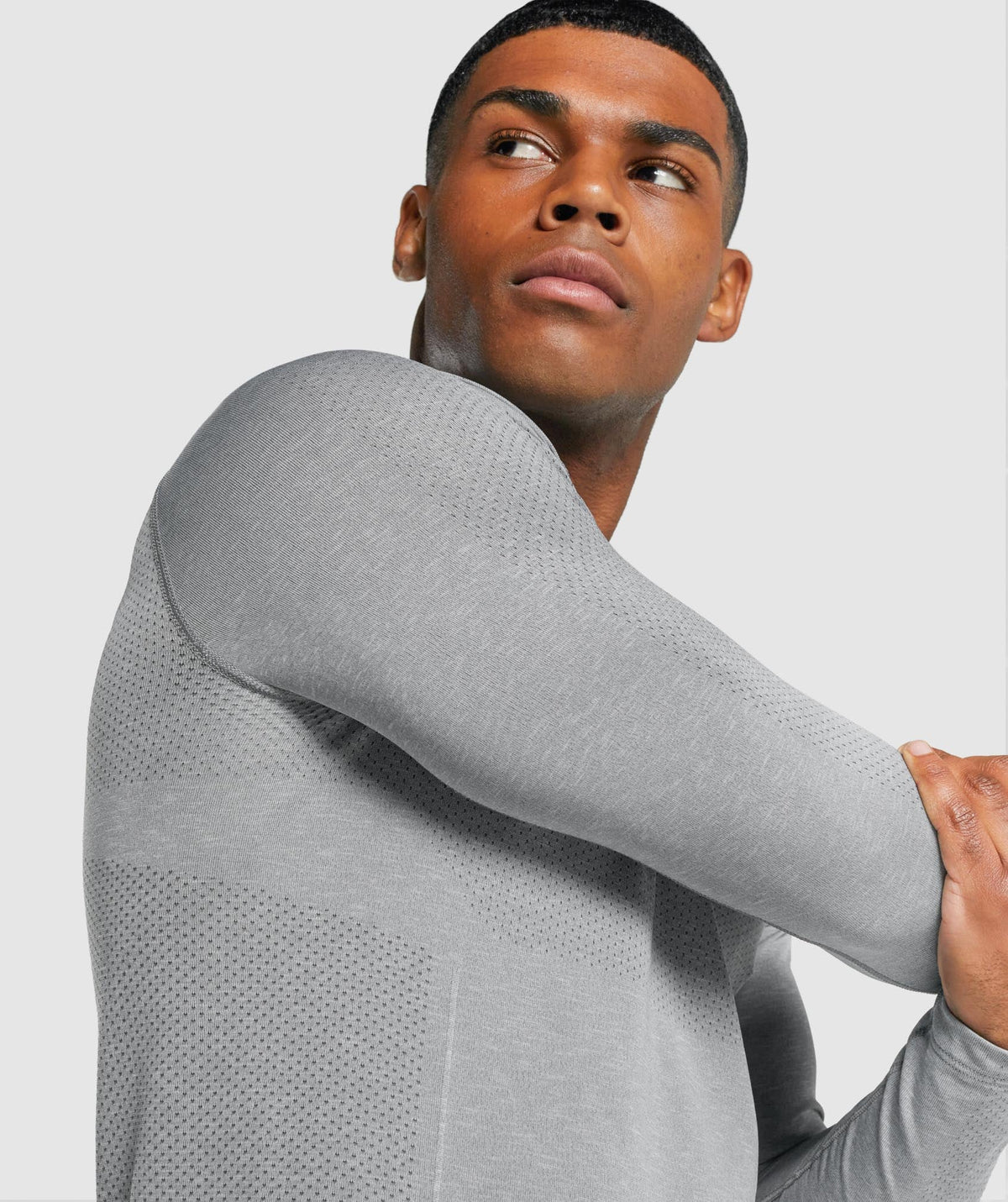 Gymshark Vital Light Long Sleeve Tee - Charcoal Marl