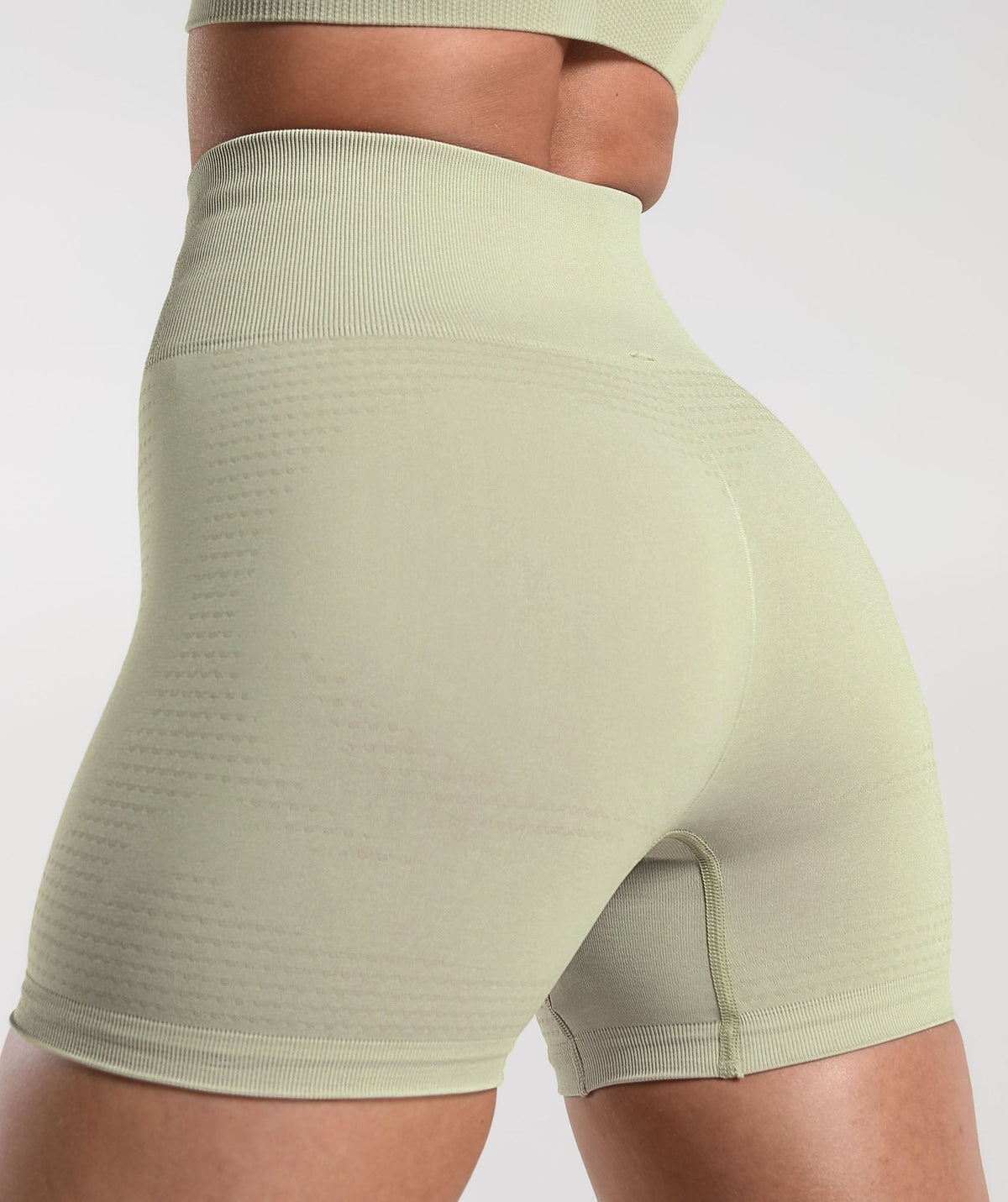 Gymshark Vital Seamless Shorts - Light Sage Green Marl