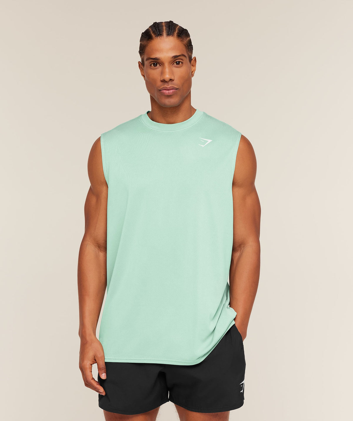 Gymshark Washed Pastels Tank - Pop Turquoise/Wash