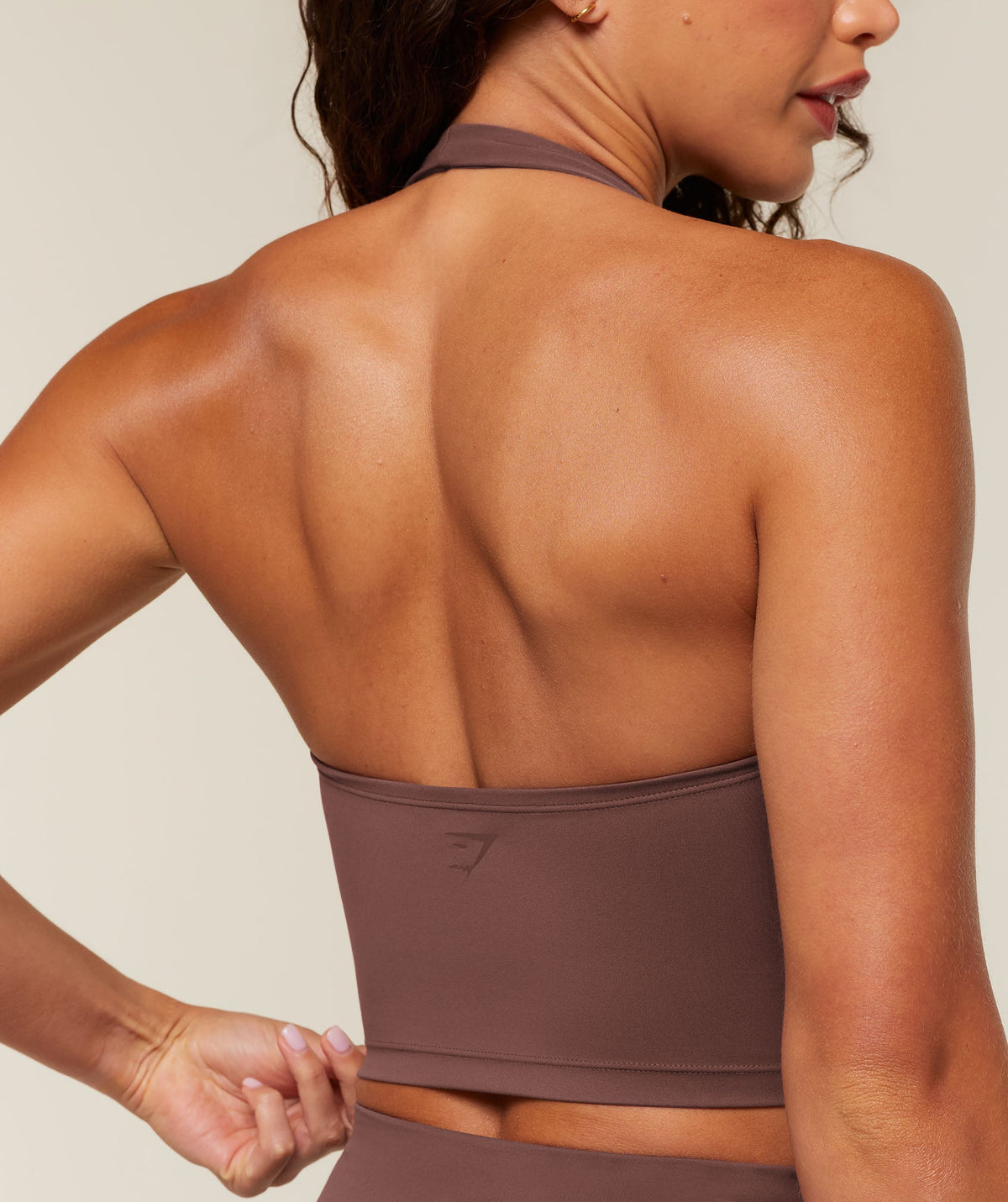 Gymshark Whitney Twist Front Shelf Tank - Espresso Brown