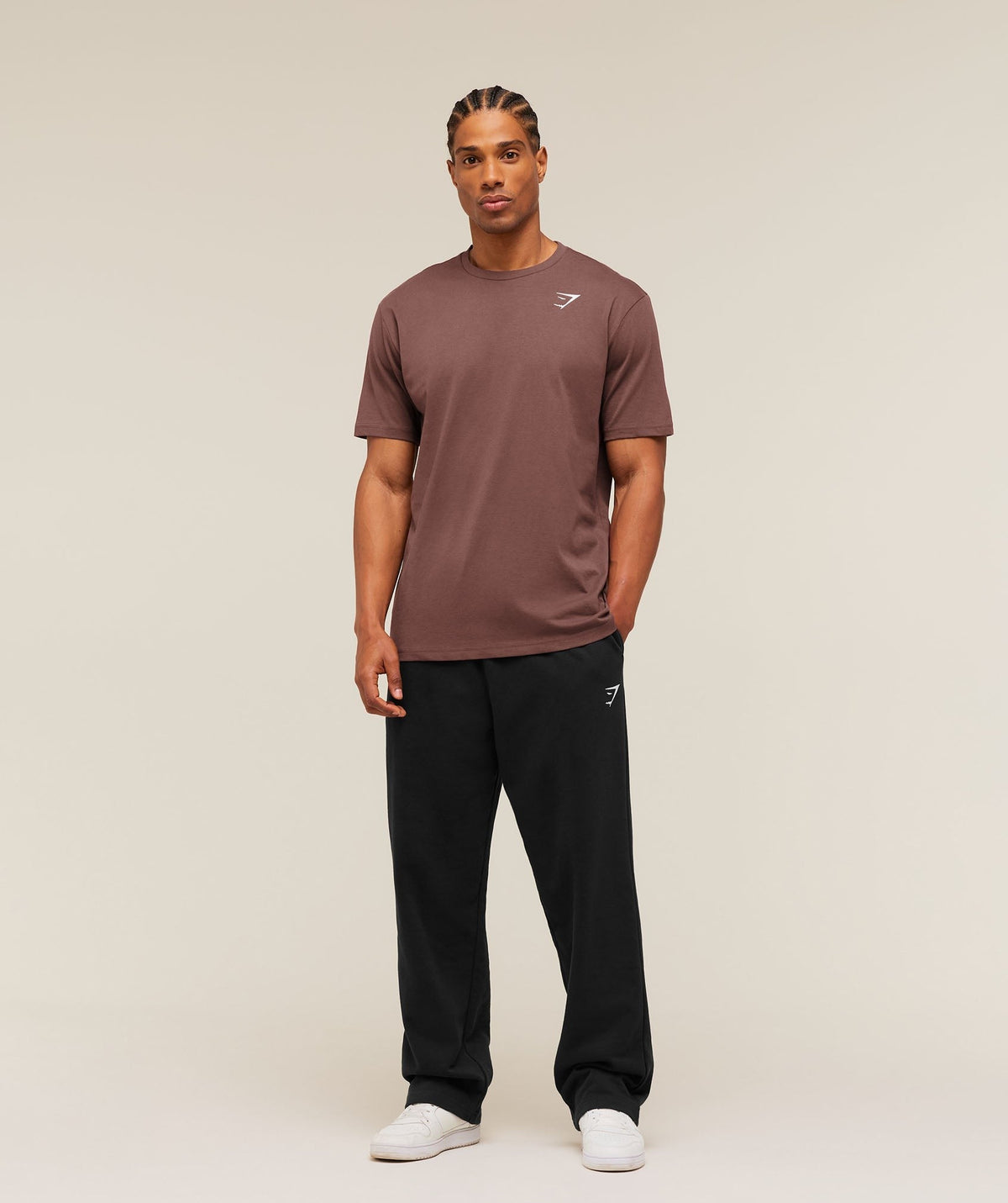 Gymshark Crest Tee - Espresso Brown