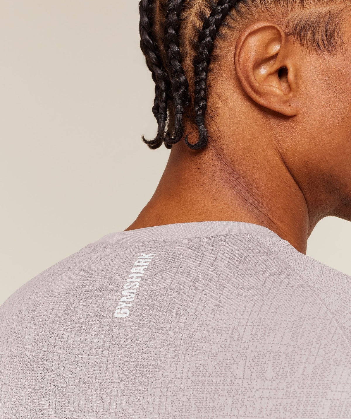 Gymshark Geo Seamless Grid Tee - Dawn Purple/Dusk Purple