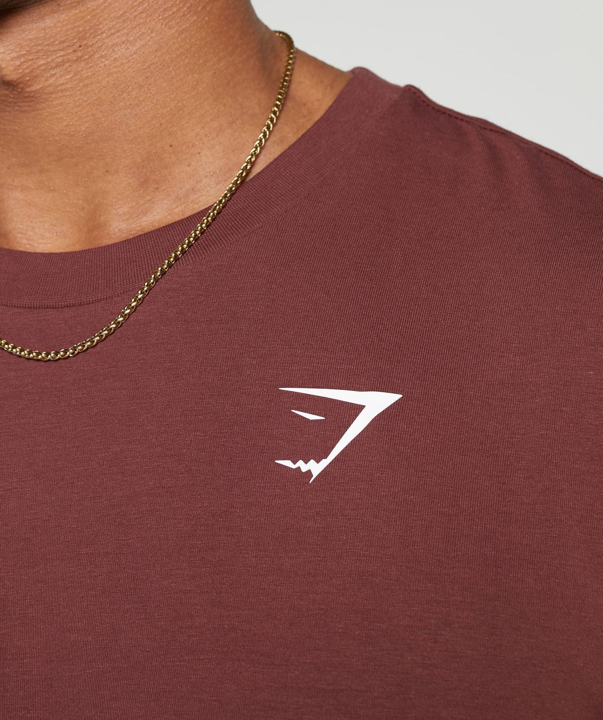 Gymshark Essential Short Sleeve Tee - Burgundy Brown