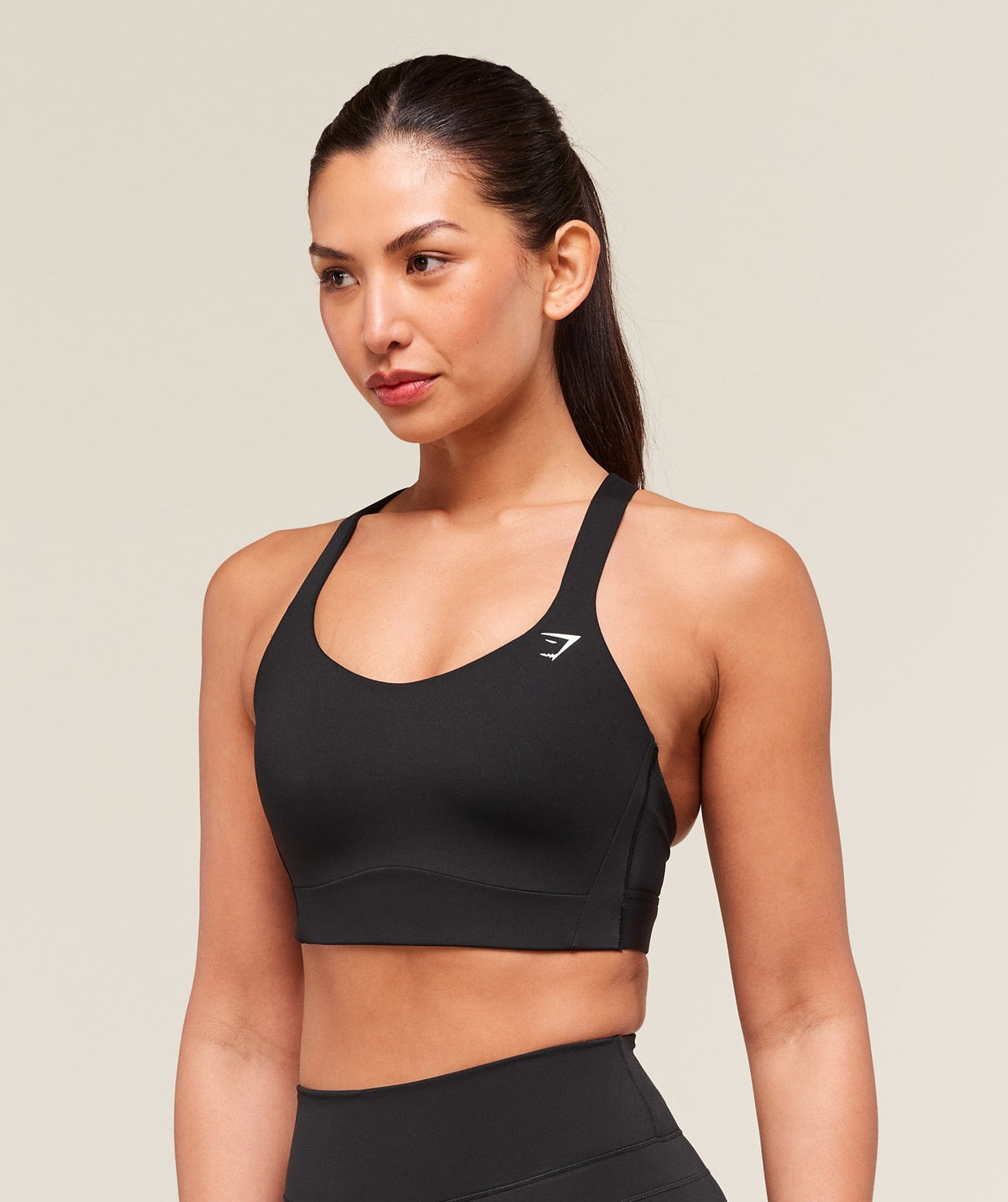 Gymshark Crossover Strap High Support Sports Bra - Black