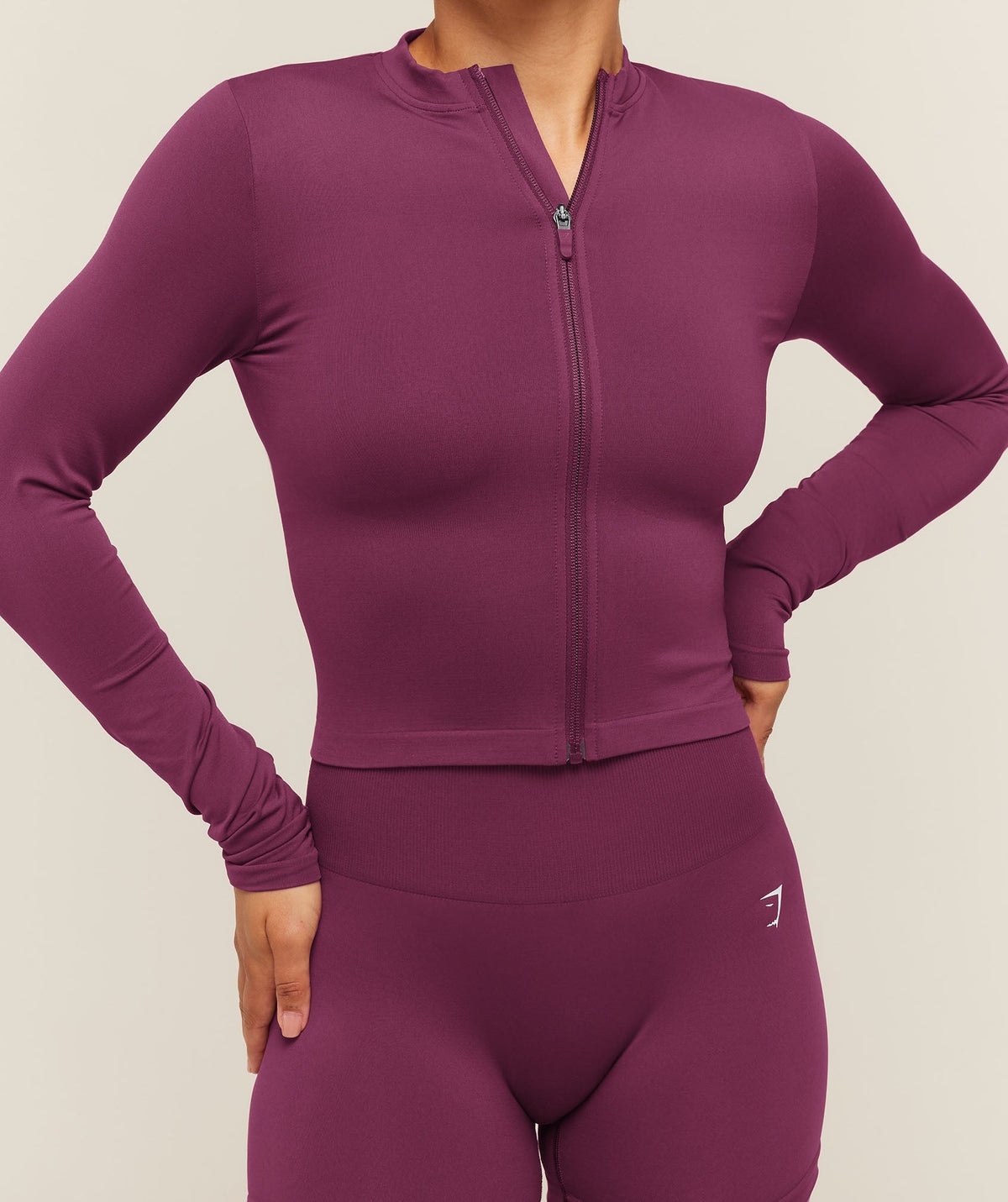 Gymshark Everyday Seamless Zip Tracktop - Strength Pink