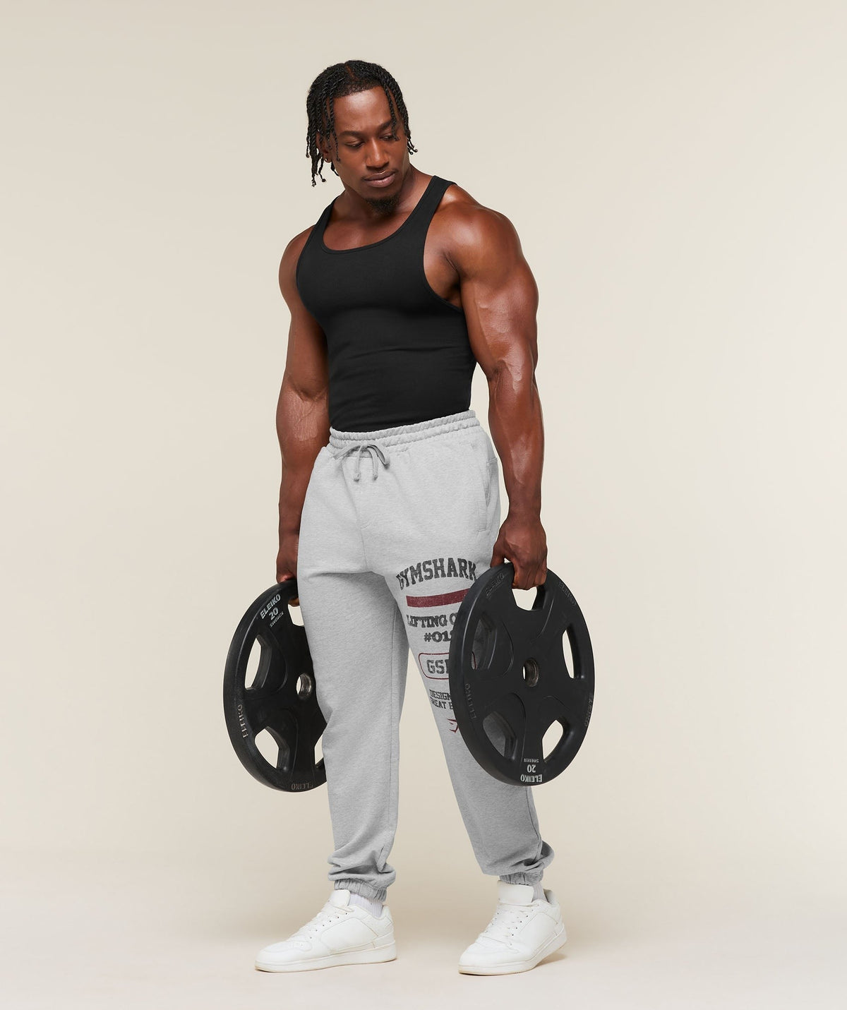 Gymshark Global Lifting Pants - Light Grey Core Marl