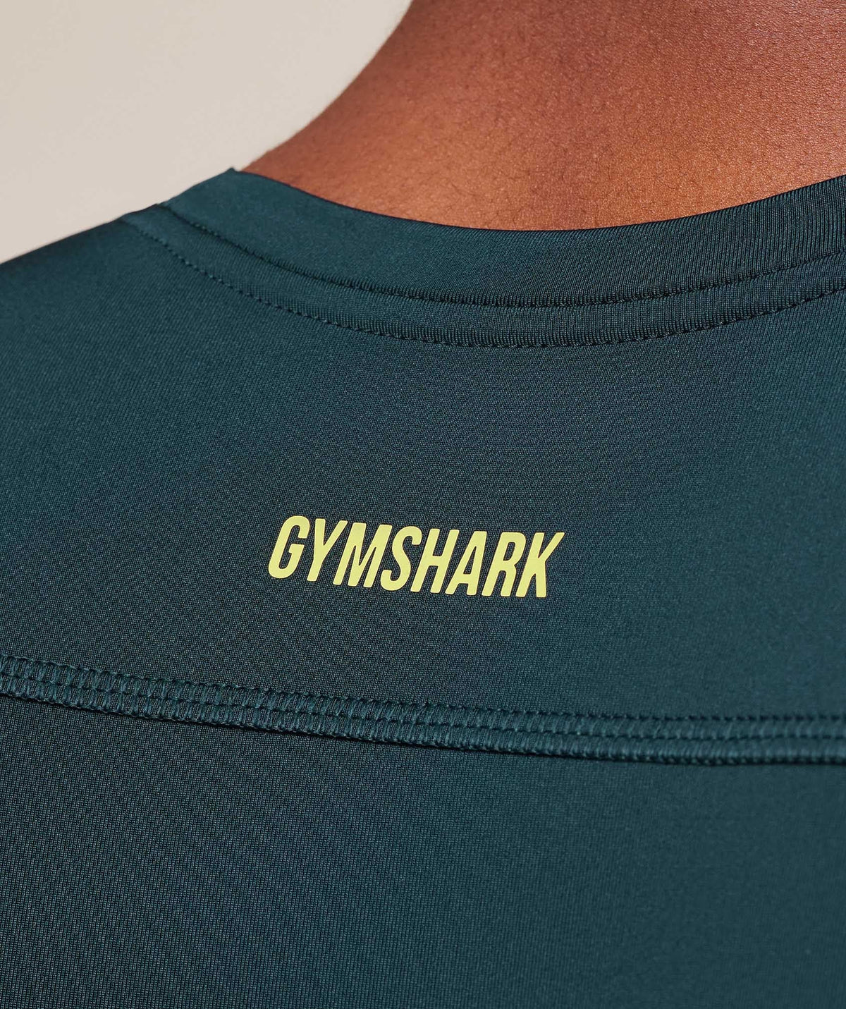 Gymshark Element Baselayer Tank - Deep Petrol Blue/Sorbet Yellow