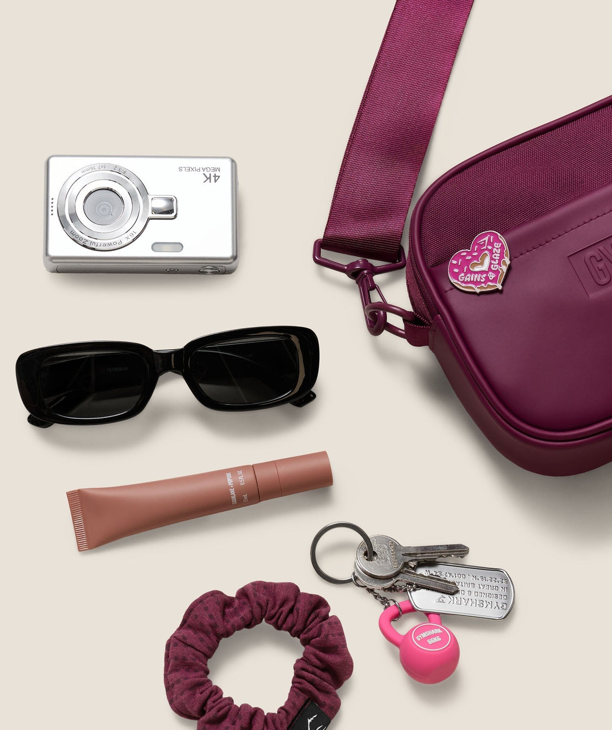 Gymshark Everyday Camera Bag - Strength Pink