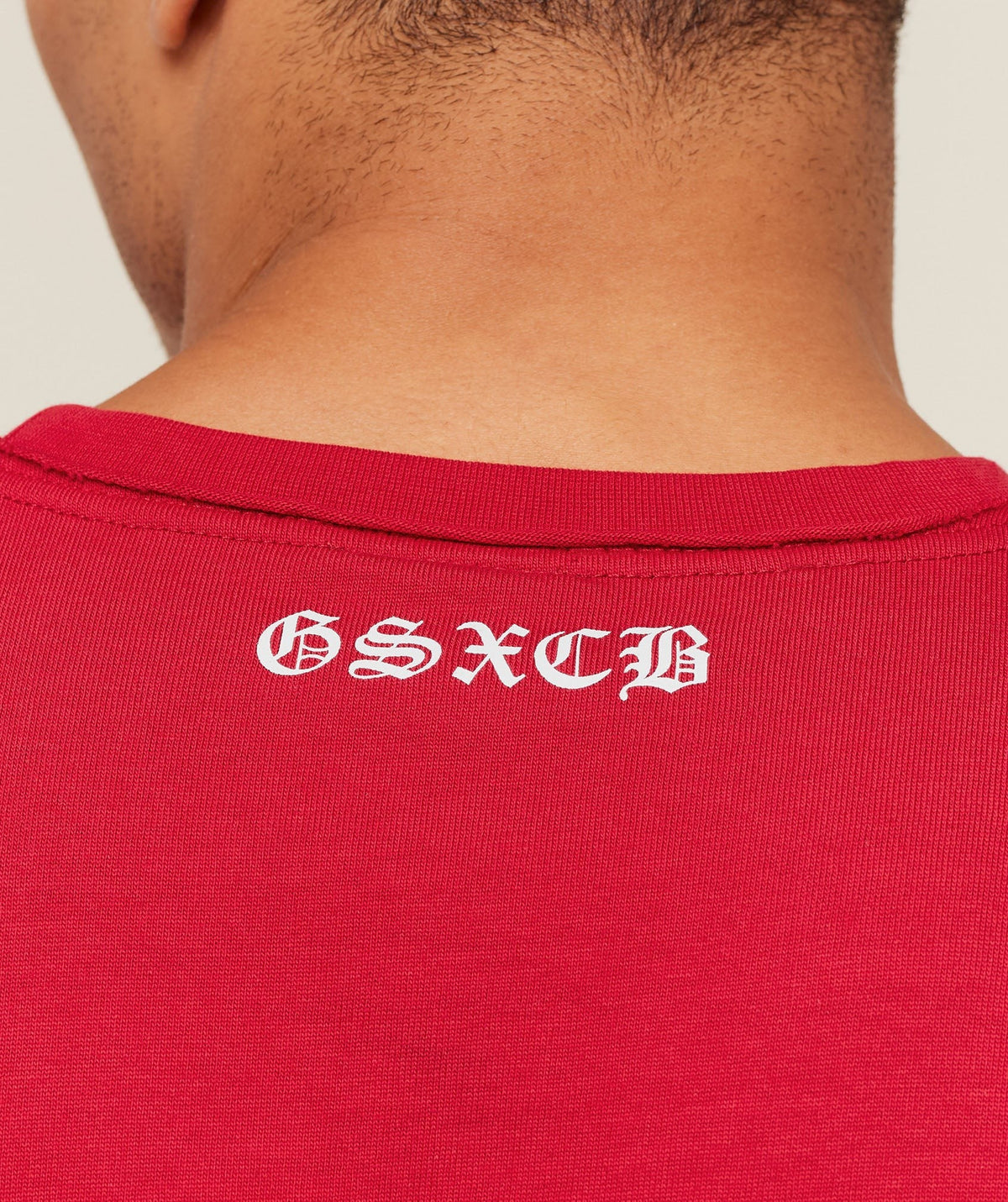 Gymshark GS x Carlos Cut off Tee - Carmine Red