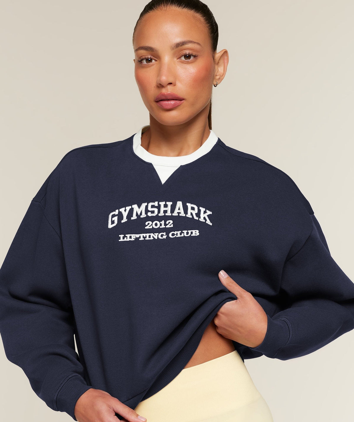 Gymshark Cosy Luxe Campus Sweatshirt - Heavy Blue