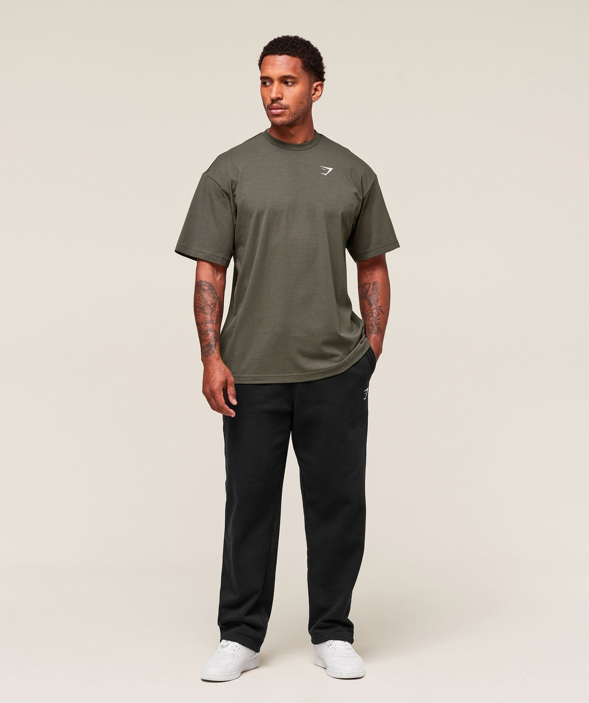 Gymshark Essential Short Sleeve Tee - Strength Green
