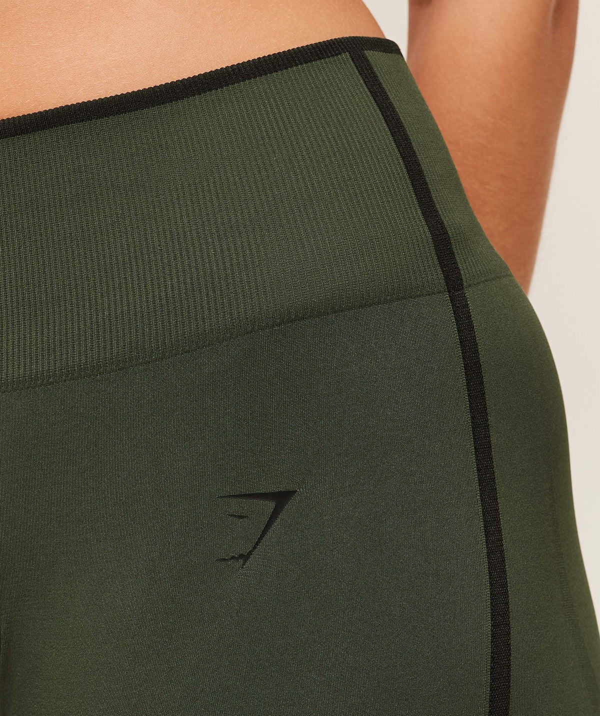 Gymshark Everyday Seamless Contrast Legging - Winter Olive/Black