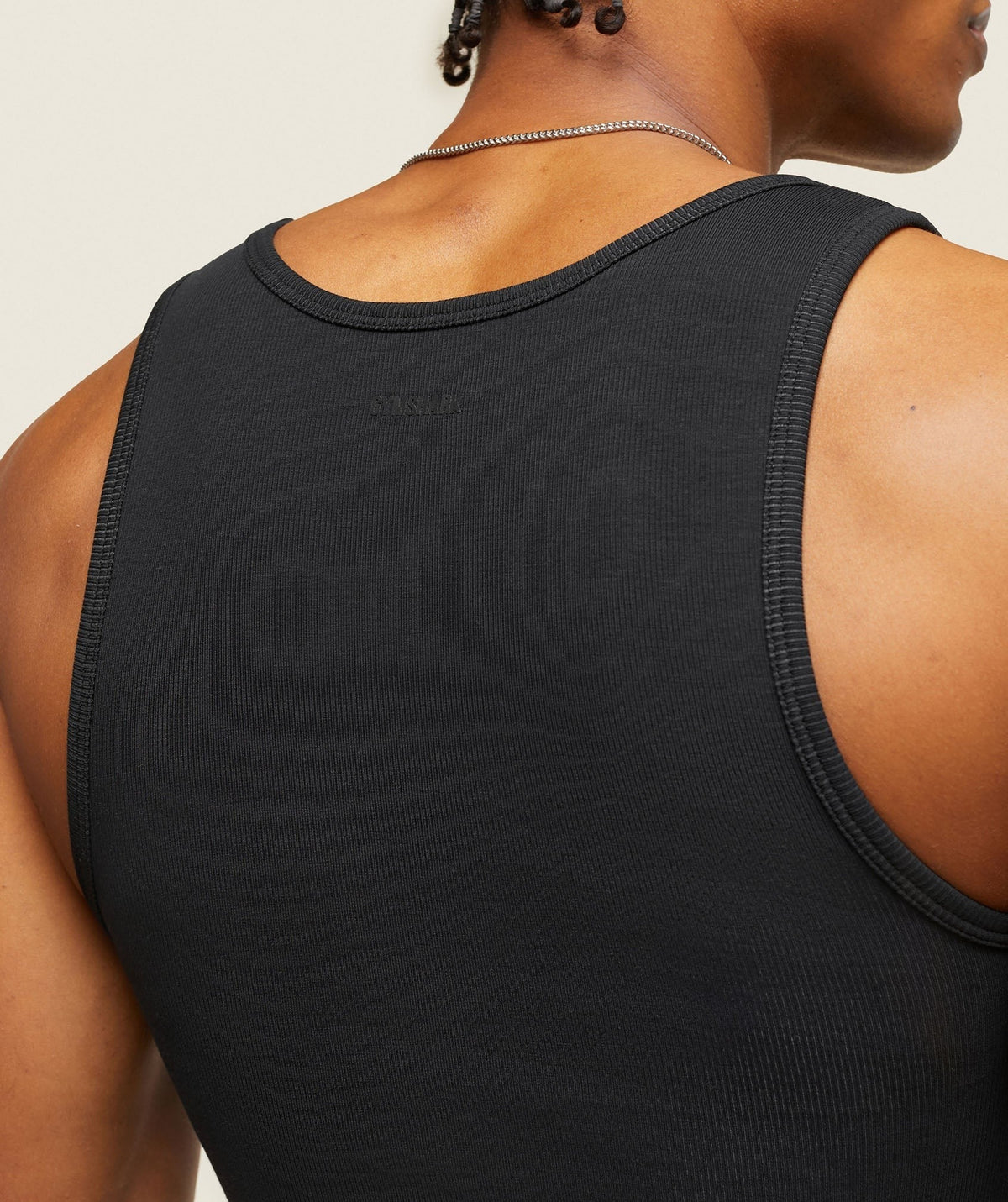 Gymshark Lifestyle Ribbed Tank - Black