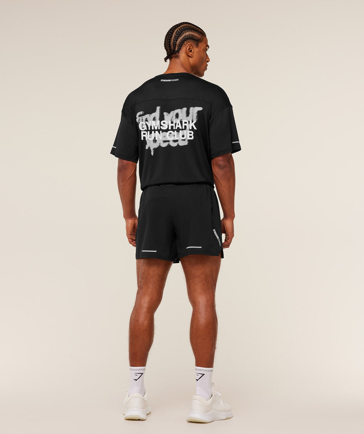 Gymshark Running Graphic Tee - Black