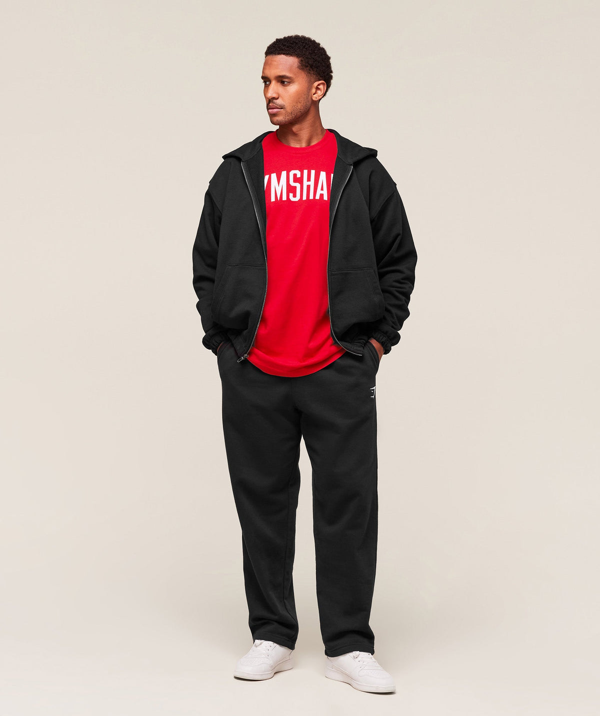Gymshark Worn Graphic Tee - Athletic Red