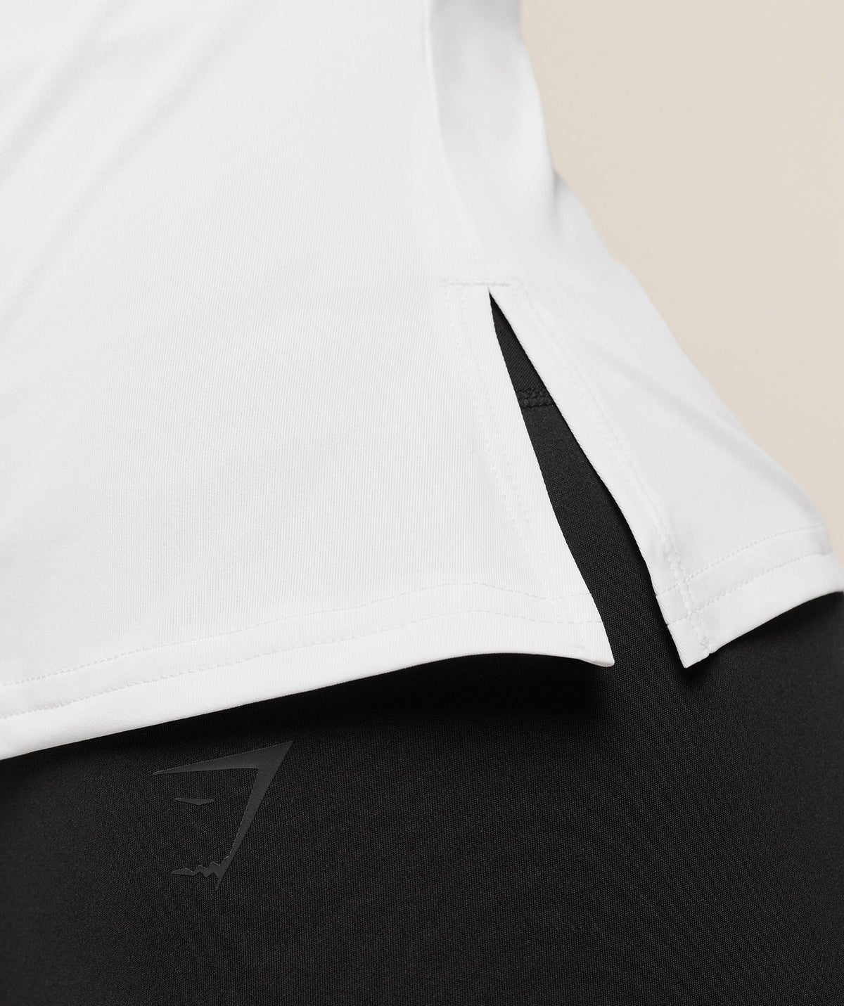Gymshark Running Back Vent Tee - White