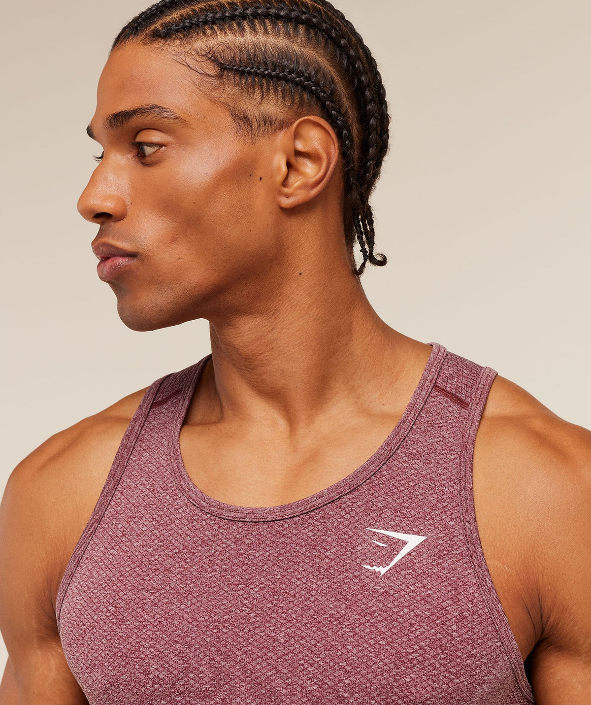 Gymshark Vital Tank - White/Port