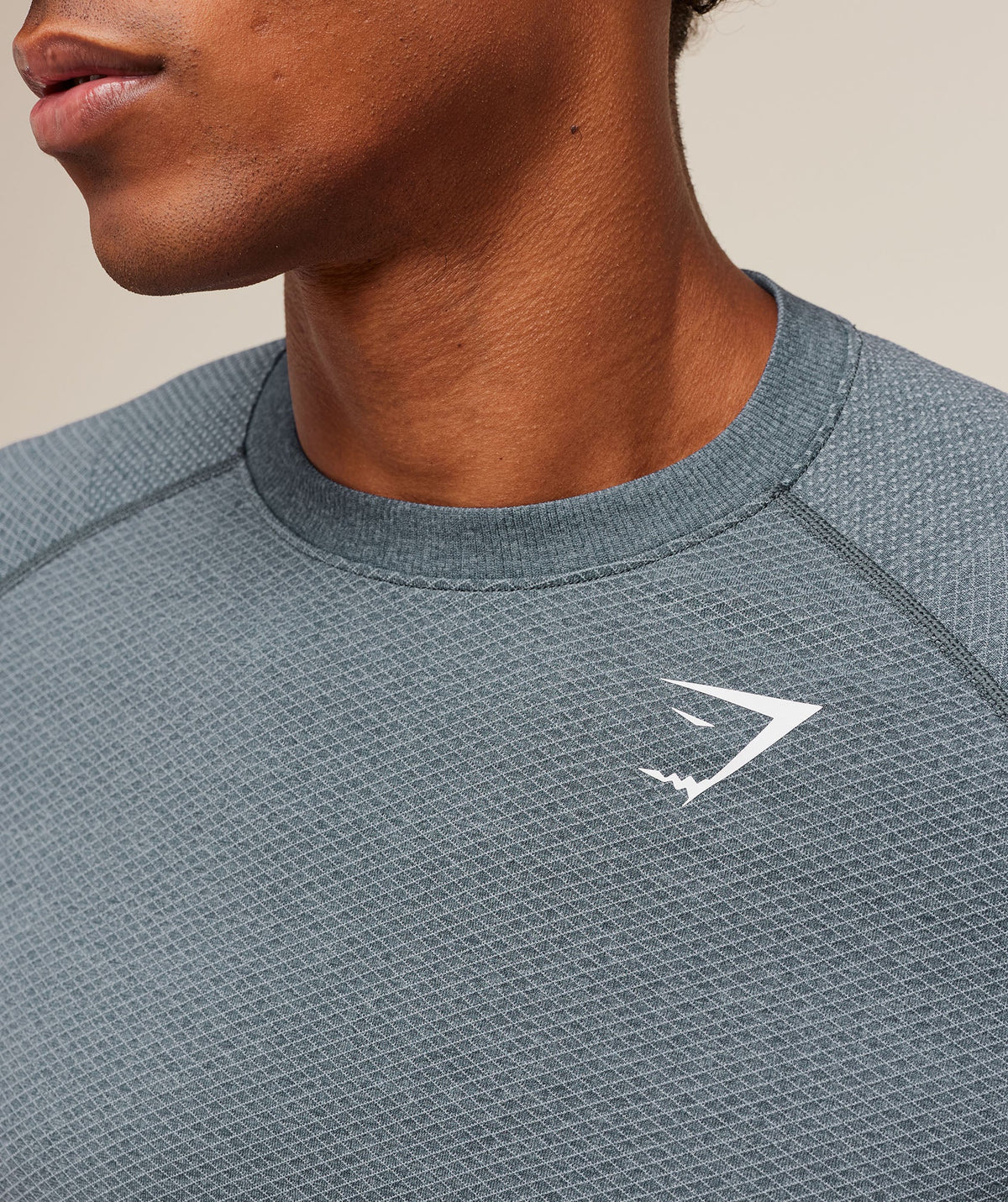 Gymshark Vital Seamless Long Sleeve Tee - Iron Blue/Smoke Blue