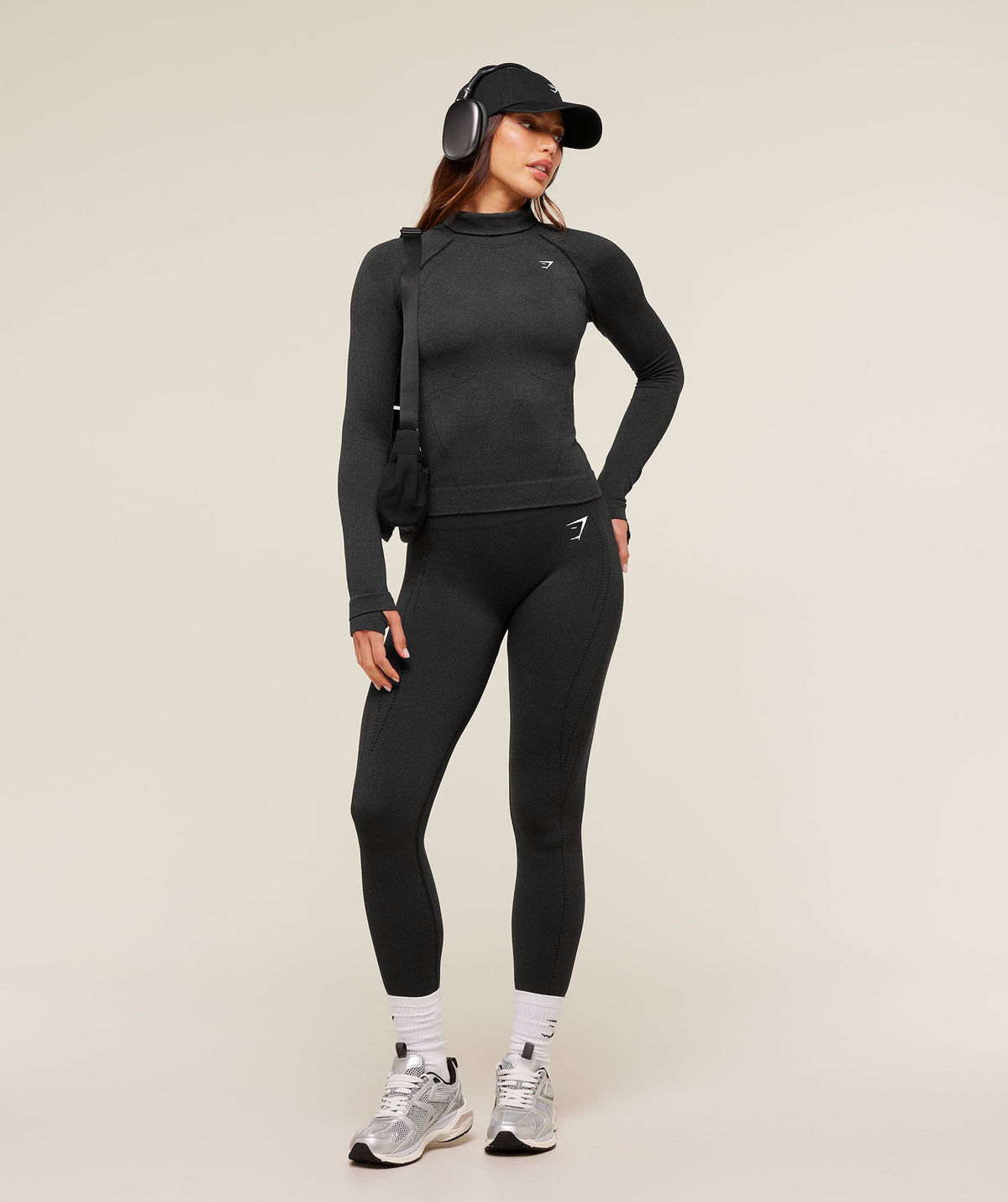 Gymshark VItal Seamless Warm Legging - Black Marl
