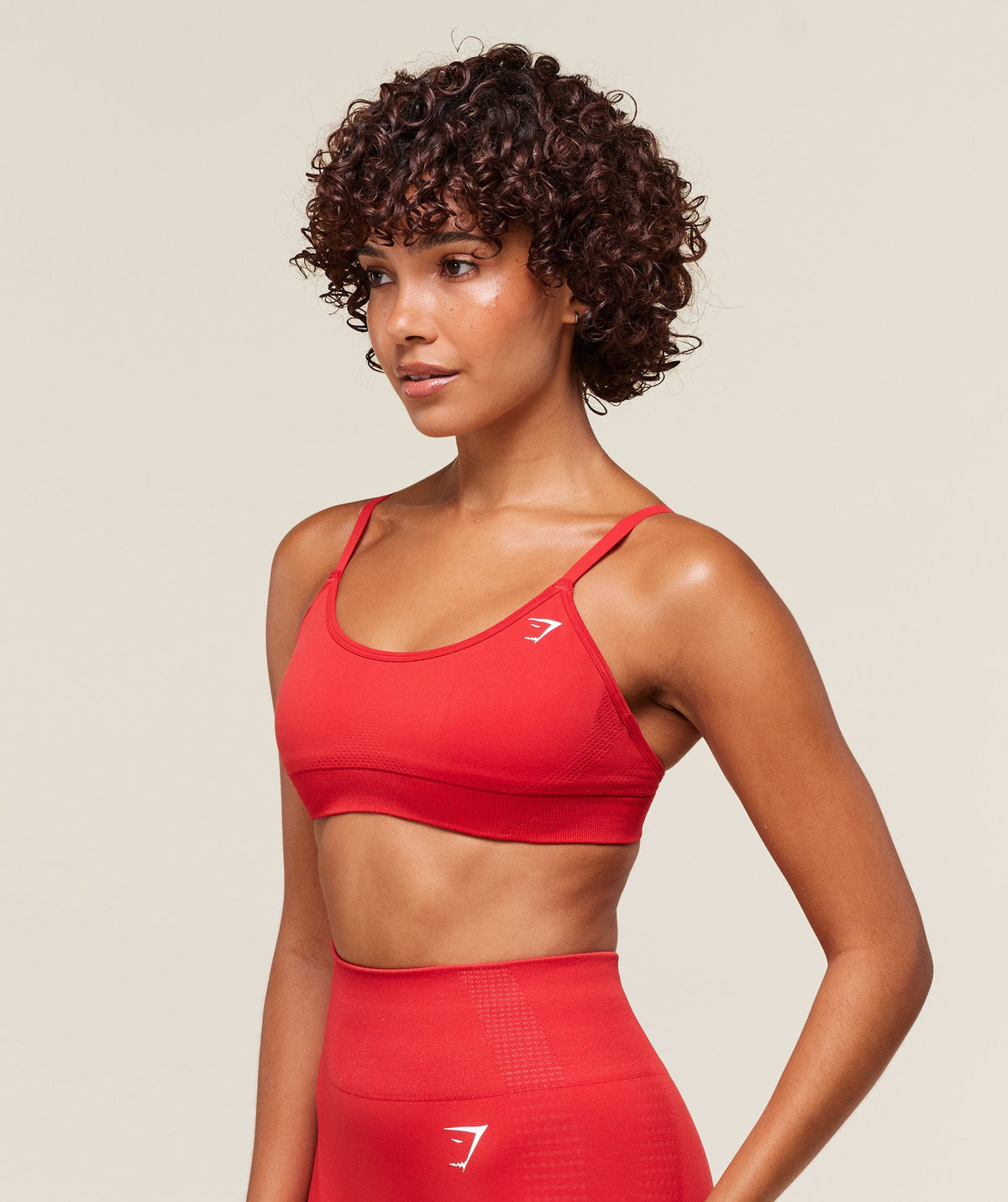Gymshark Vital Seamless Minimal Sports Bra - Velocity Red/Marl