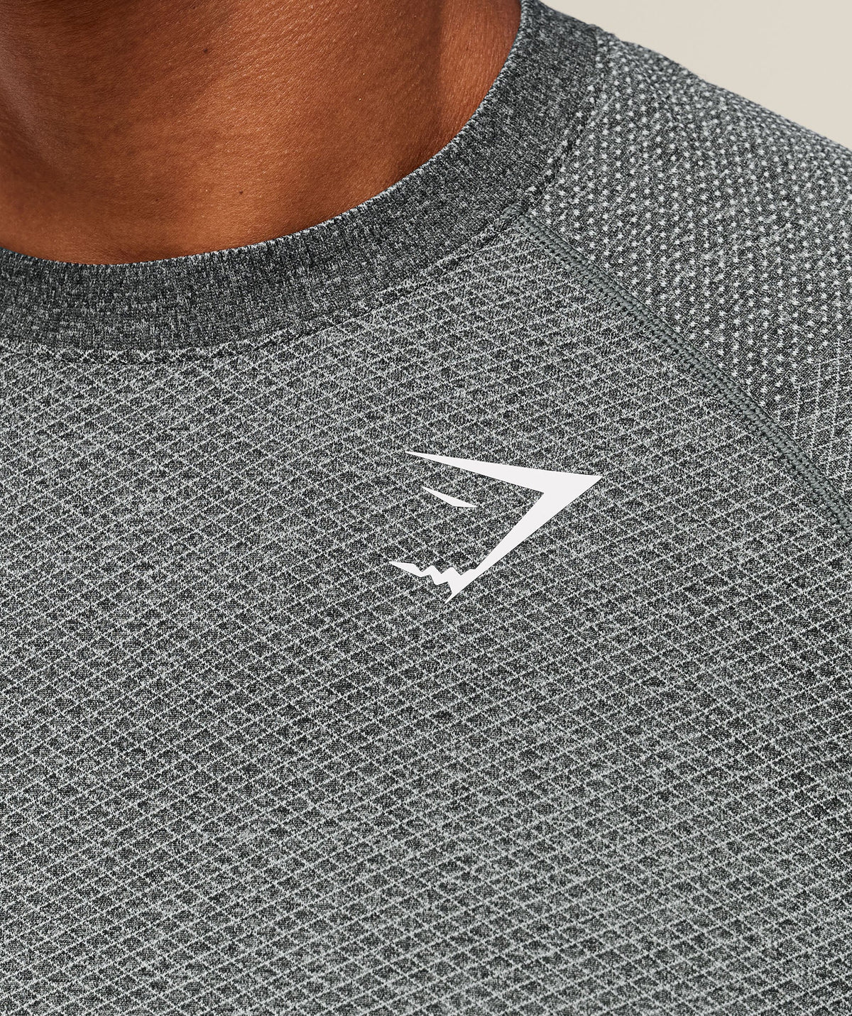 Gymshark Vital Seamless Tee - Graphite Grey/Soft White