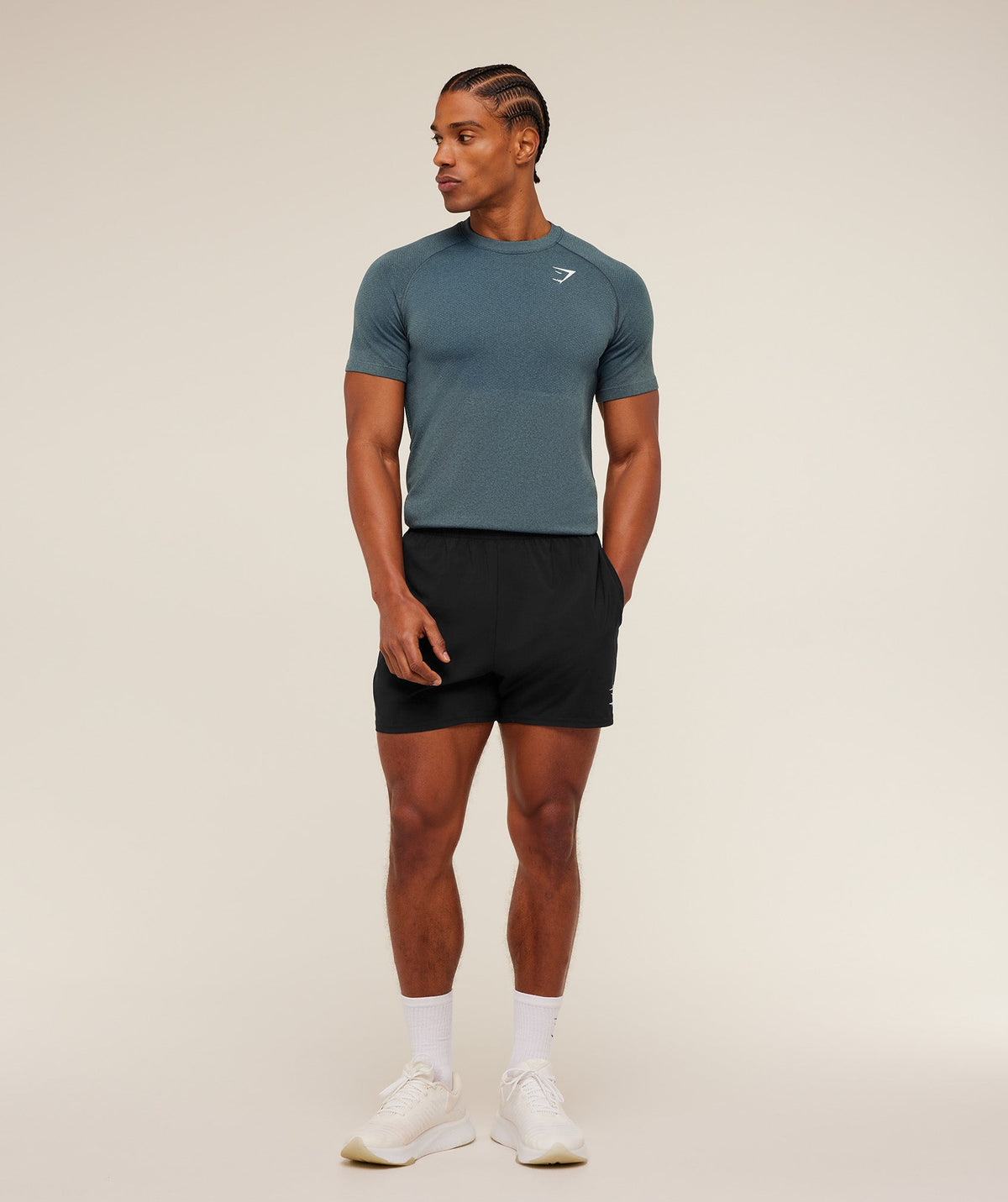 Gymshark Vital Seamless Tee - Iron Blue/Stealth Blue