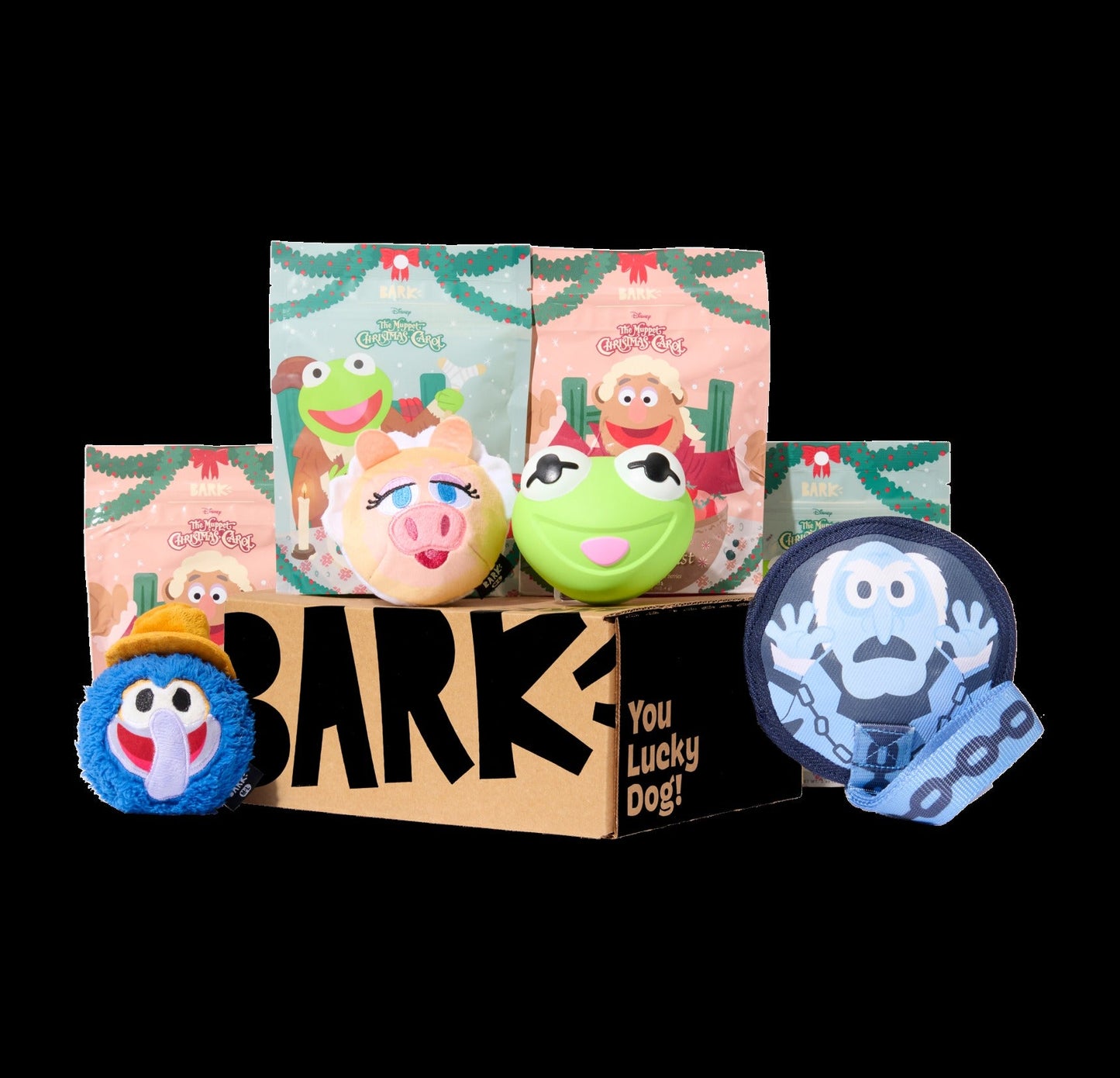 BARK 12 Month Subscription - The Muppet Christmas Carol Double Deluxe First Box
