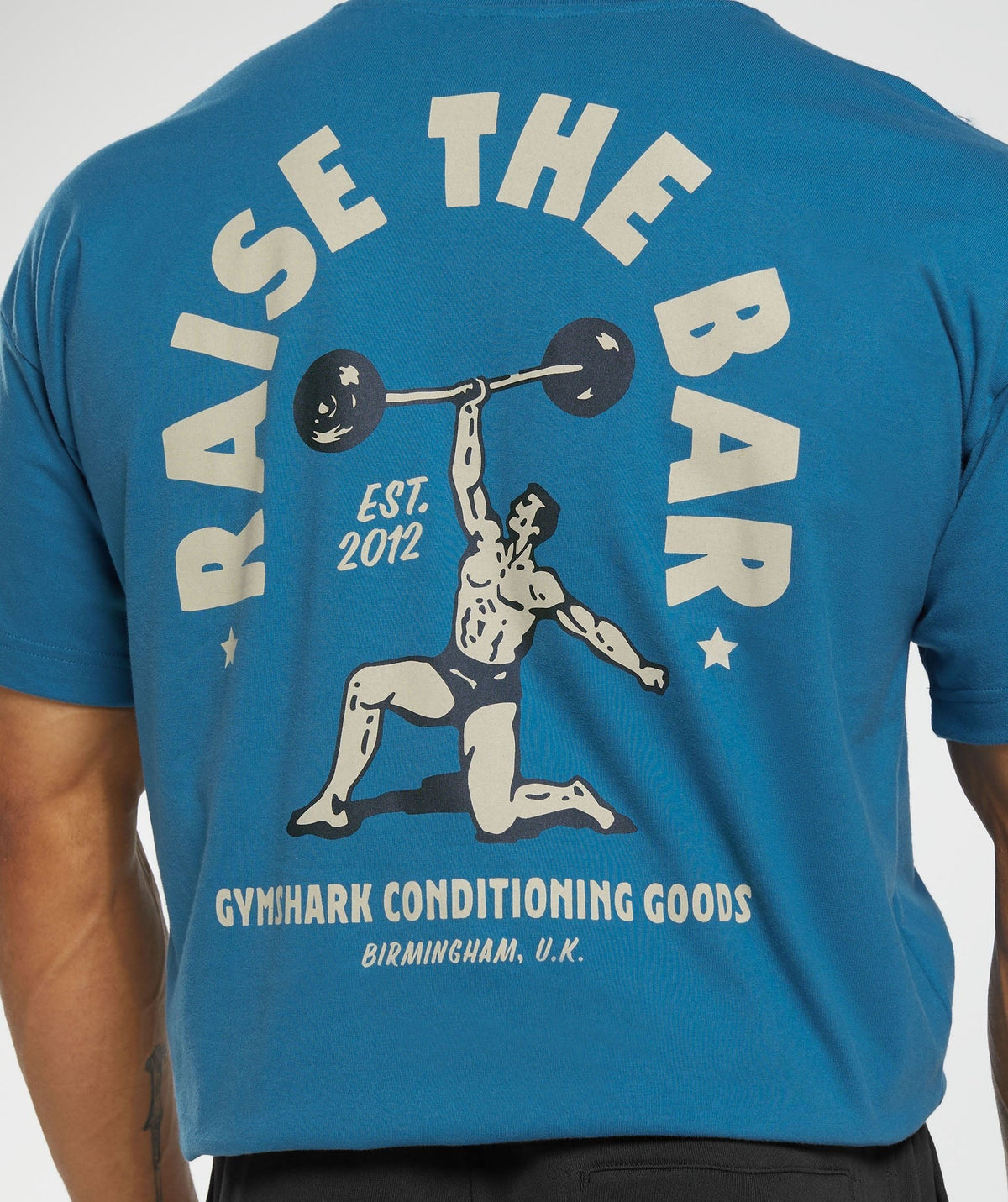 Gymshark Raise the Bar Tee - Core Blue