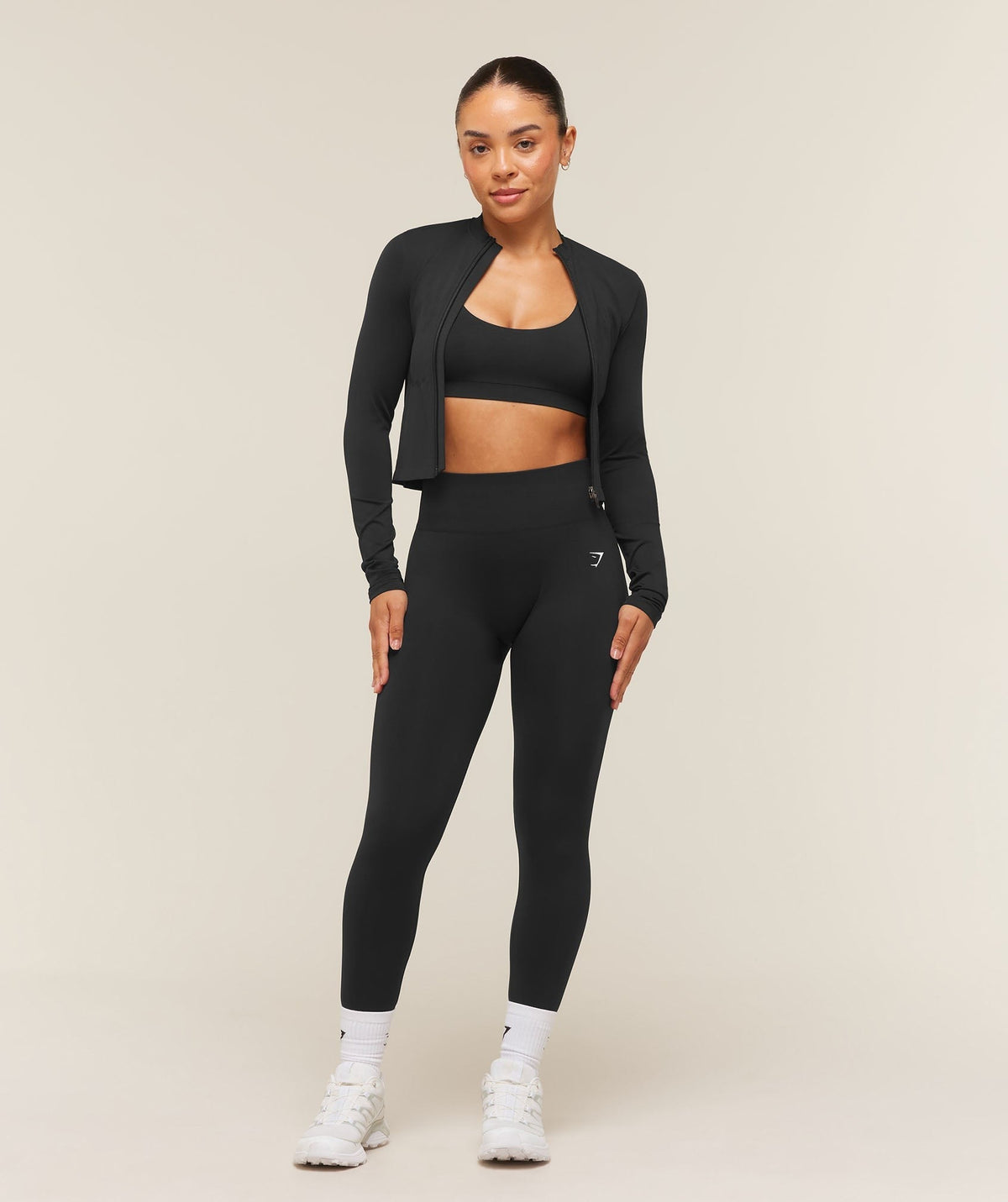 Gymshark Everyday Seamless Zip Tracktop - Black