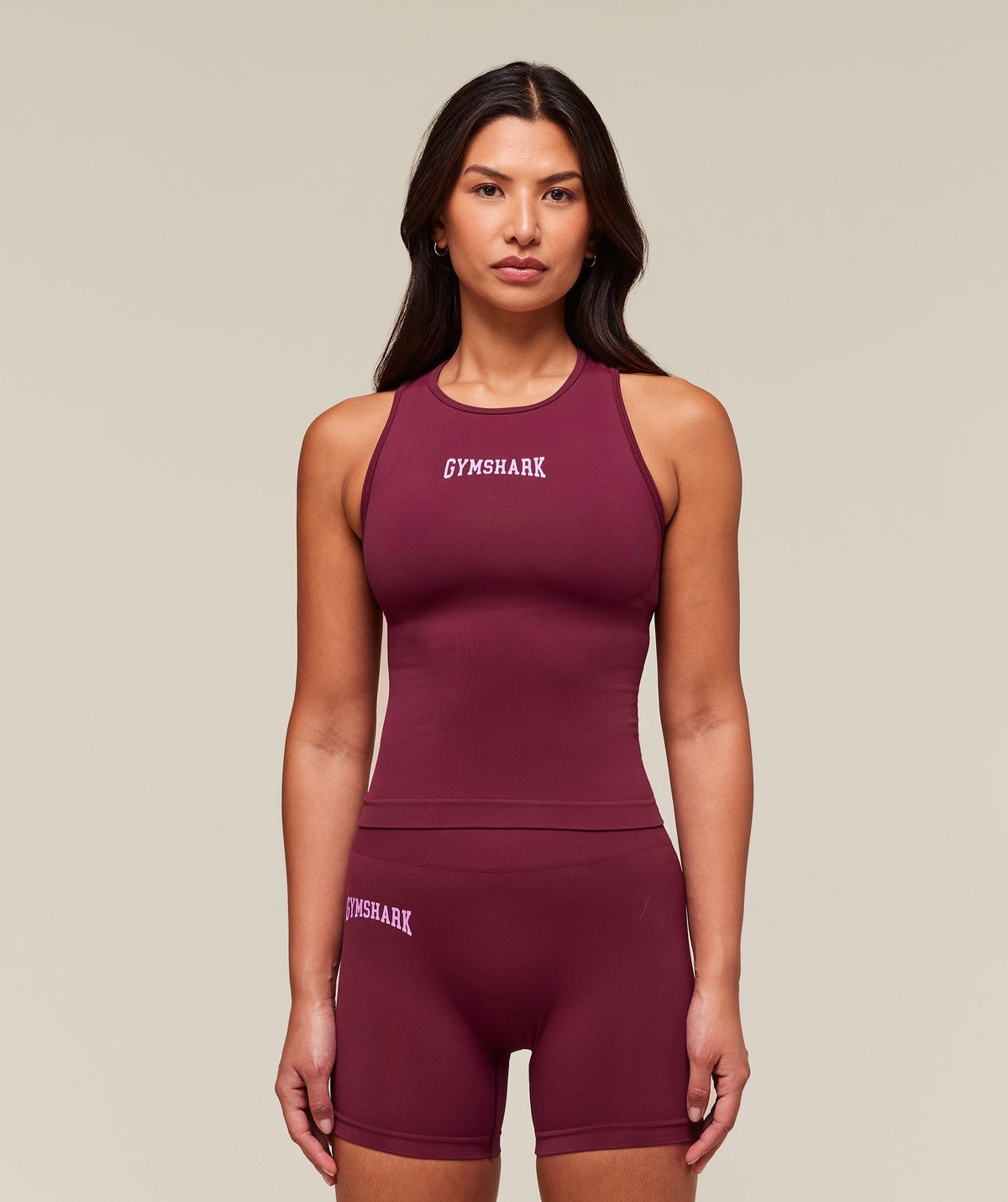 Gymshark Everyday Seamless Graphic Tank - Strong Pink