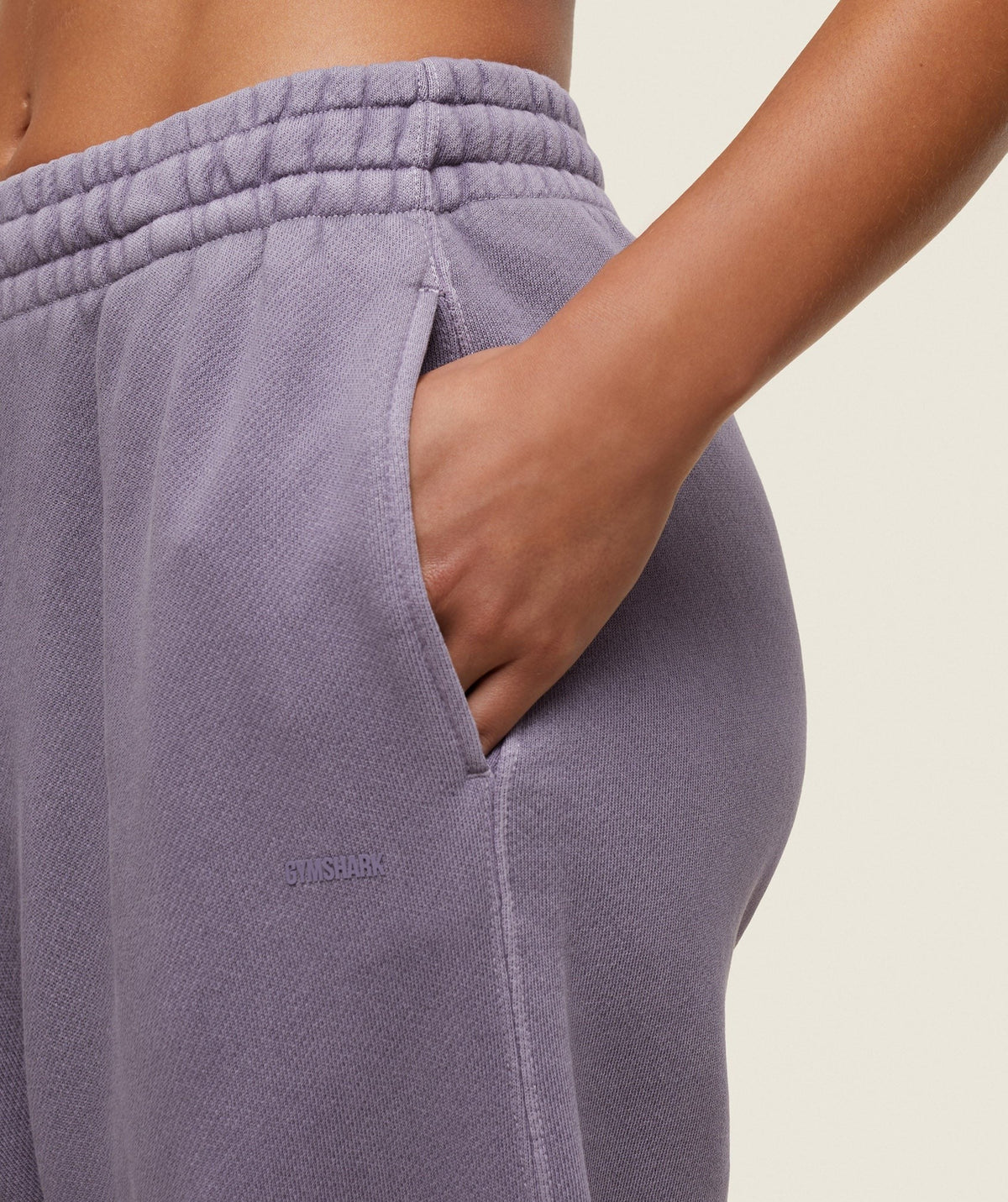 Gymshark Comfort Oversized Pant - Fog Purple/Pigment Garment Dye + Wash