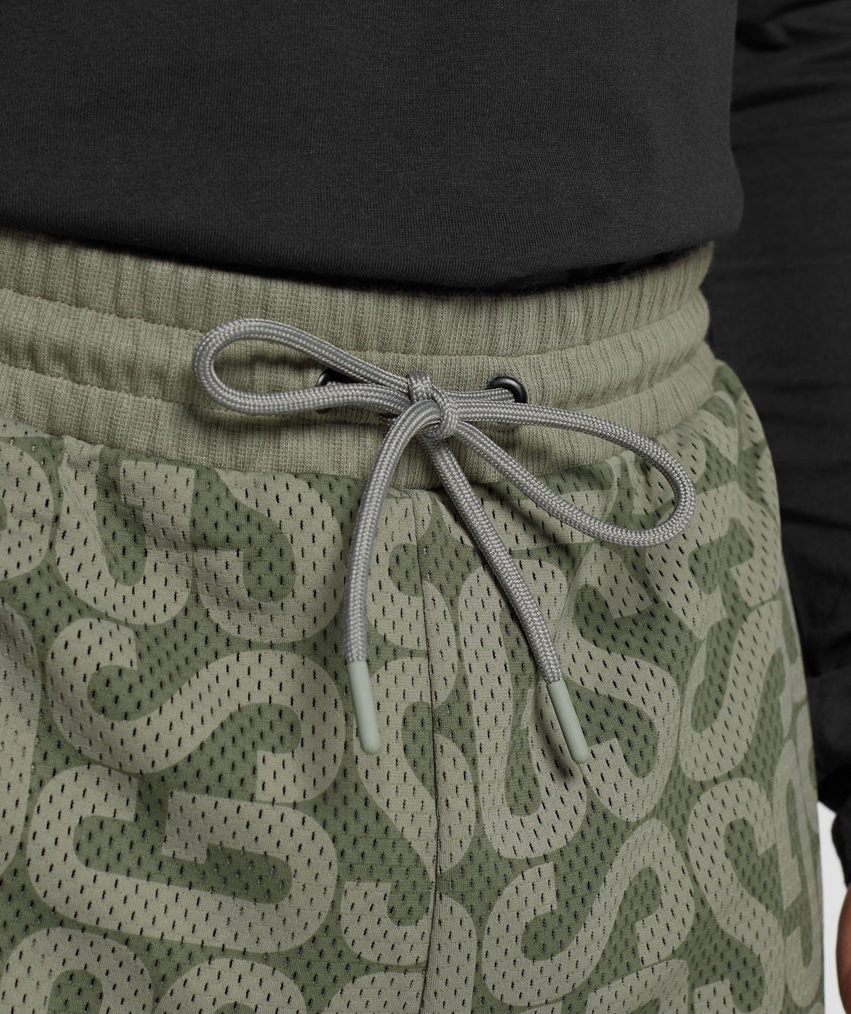 Gymshark Monogram Mesh Shorts - Dusty Olive